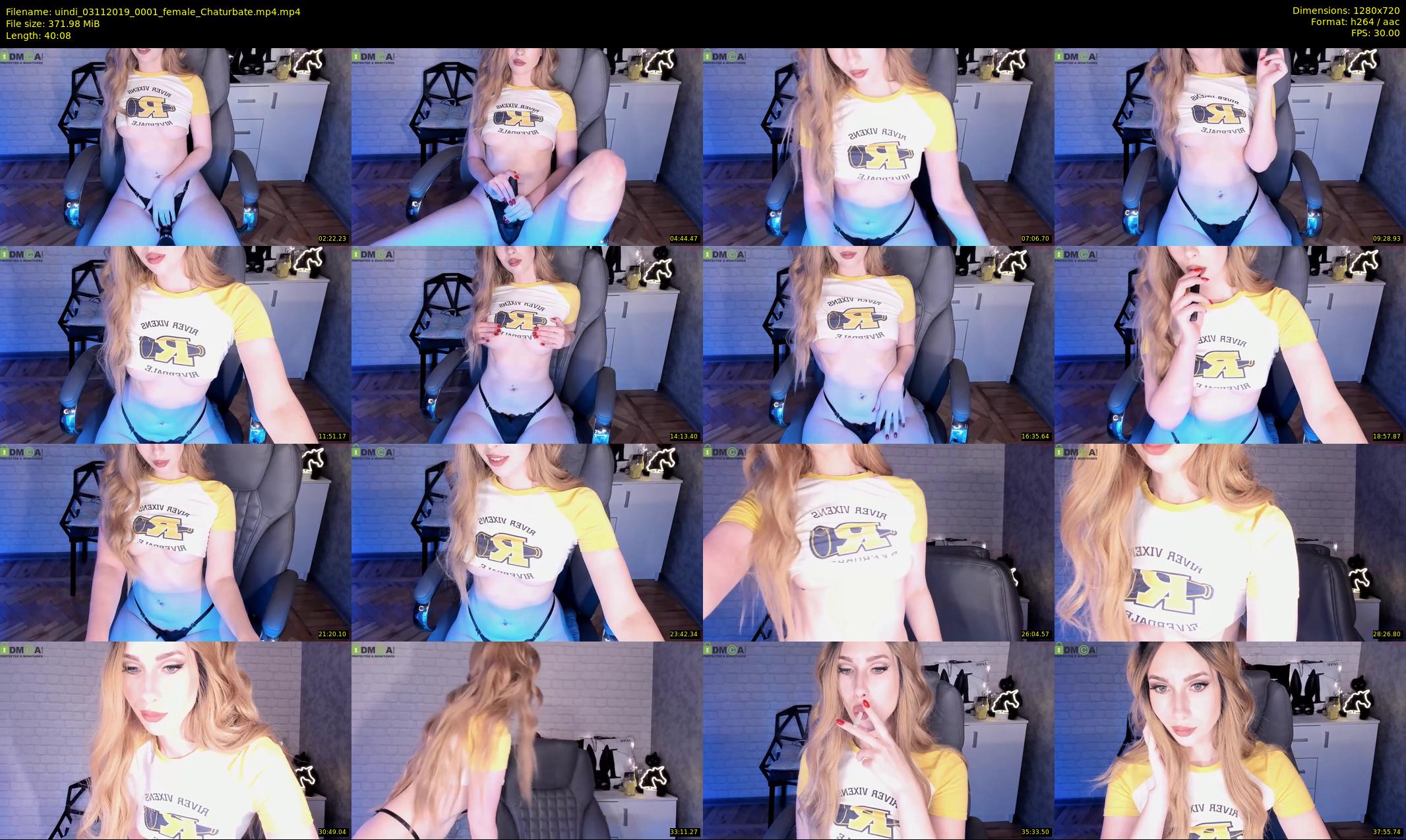 uindi — 41 minute Chaturbate female cam show recording, 720p, Nov 3, 2019