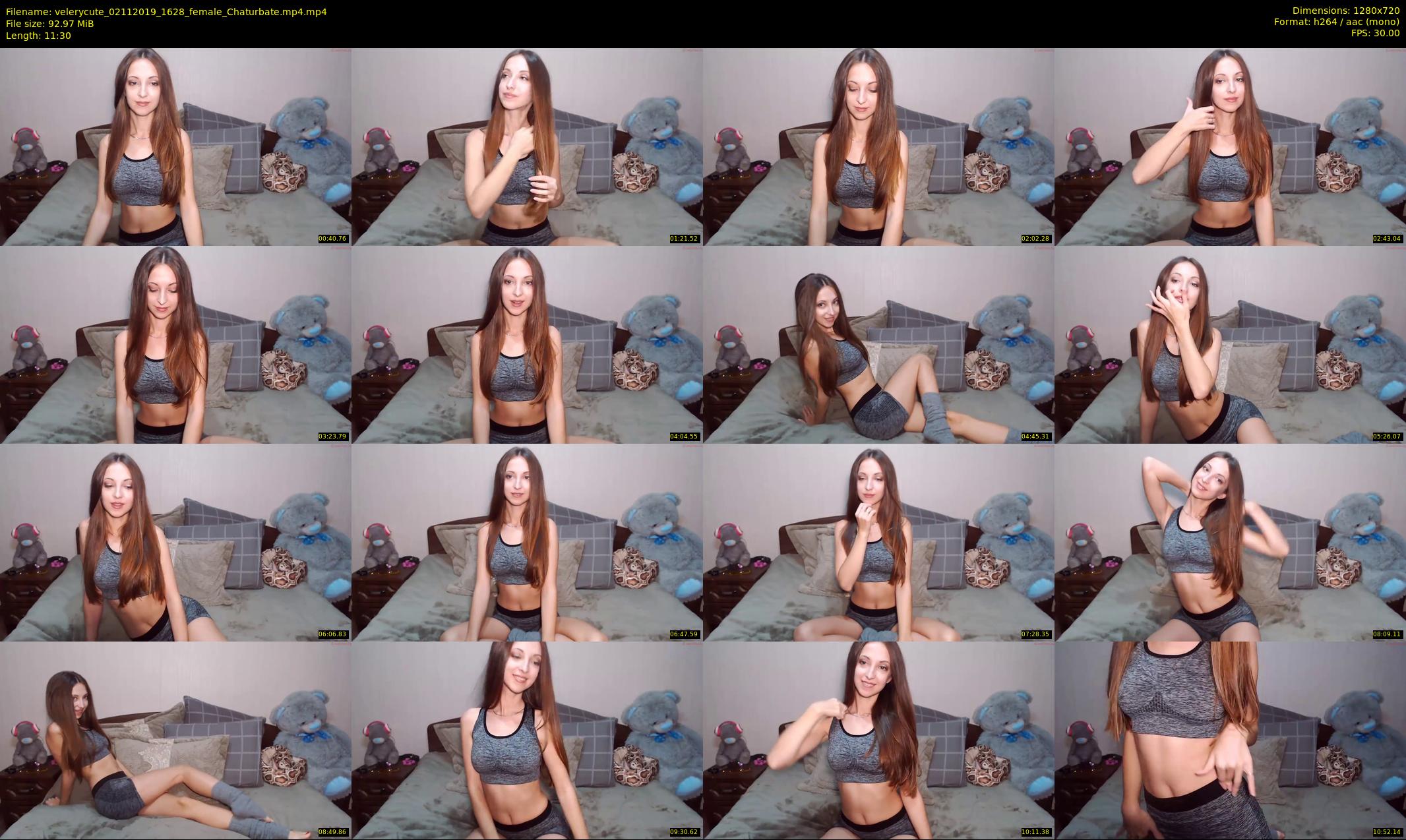 velerycute — 12 minute Chaturbate female cam show recording, 720p, Nov 2, 2019