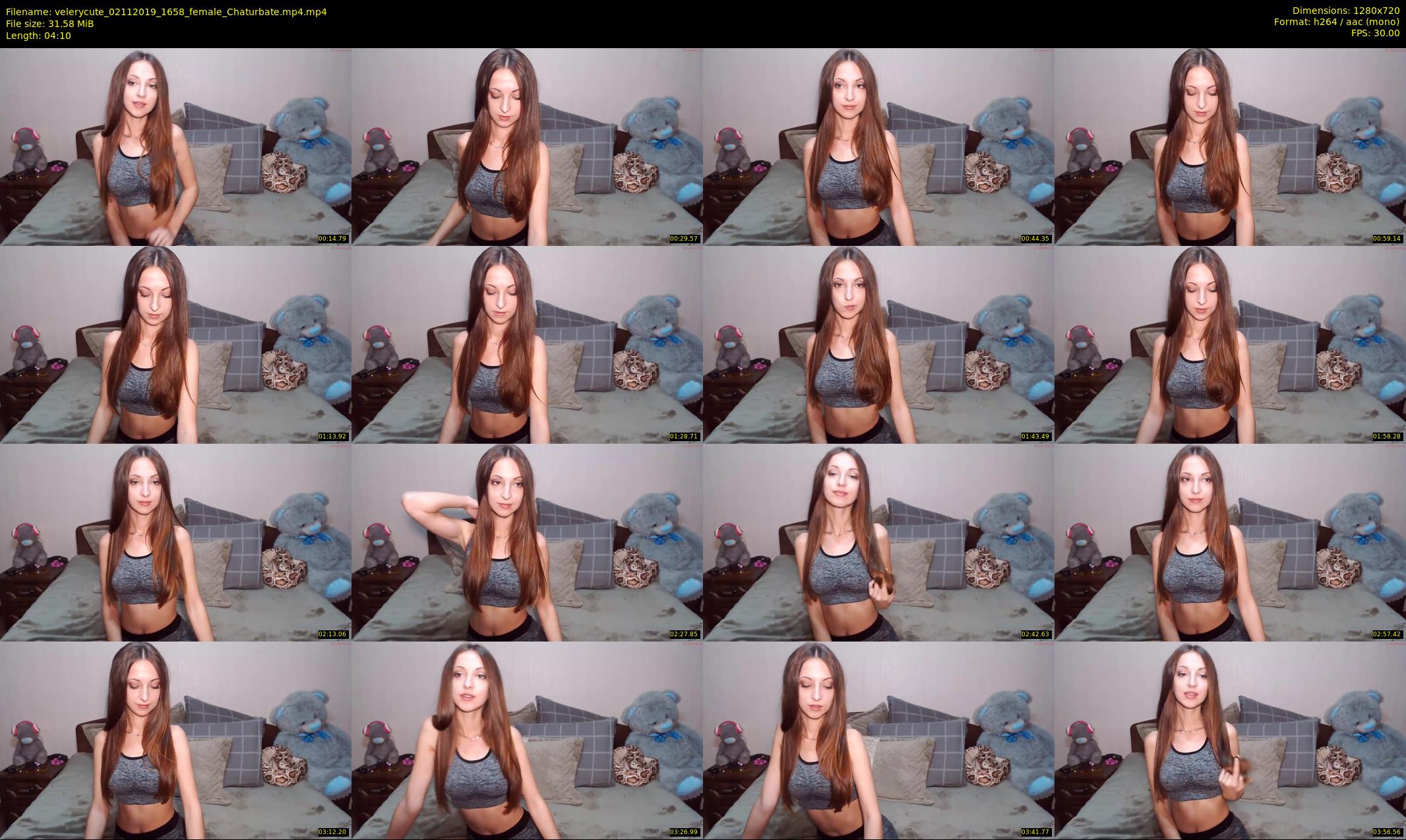 velerycute — 5 minute Chaturbate female cam show recording, 720p, Nov 2, 2019