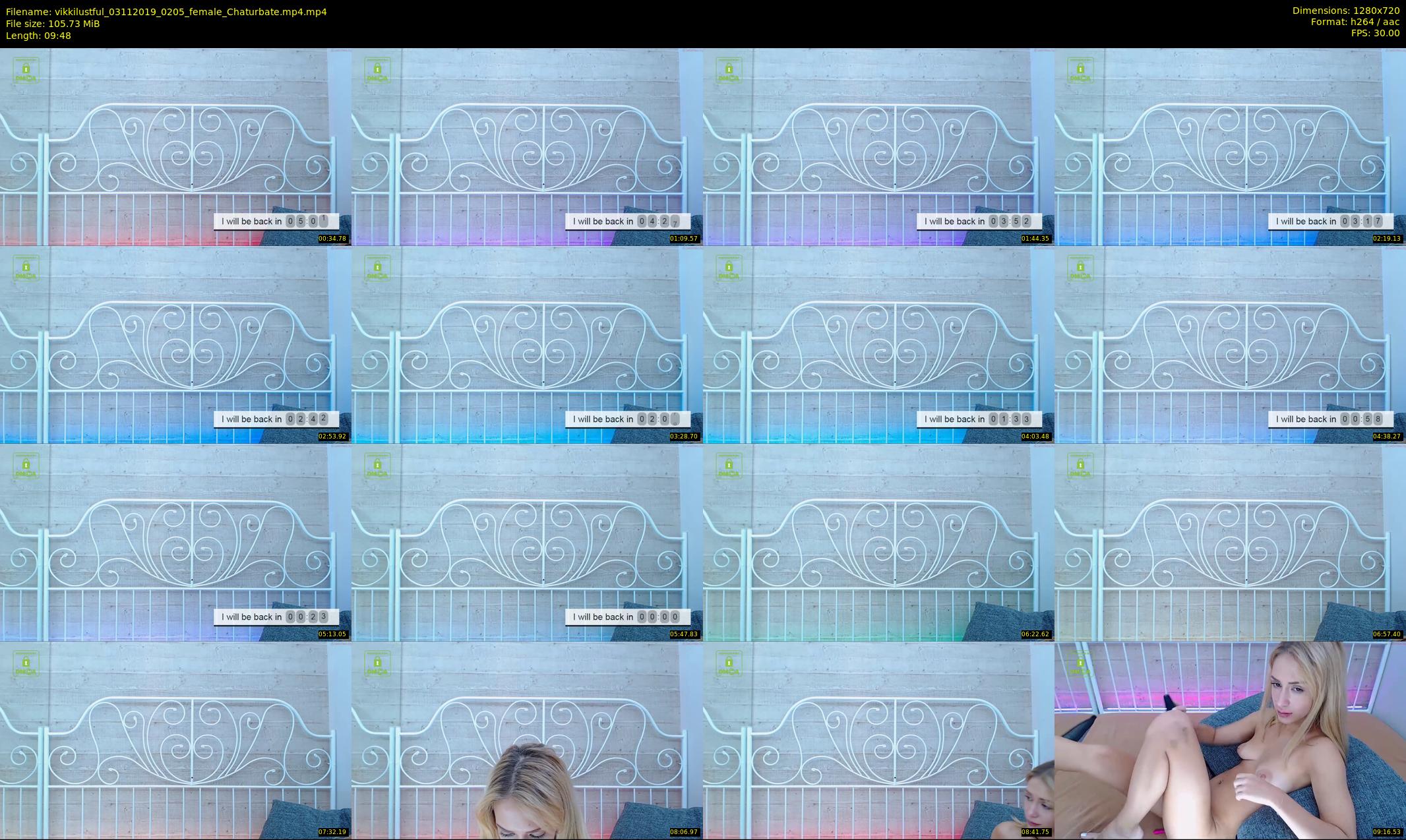 vikkilustful — 10 minute Chaturbate female cam show recording, 720p, Nov 3, 2019