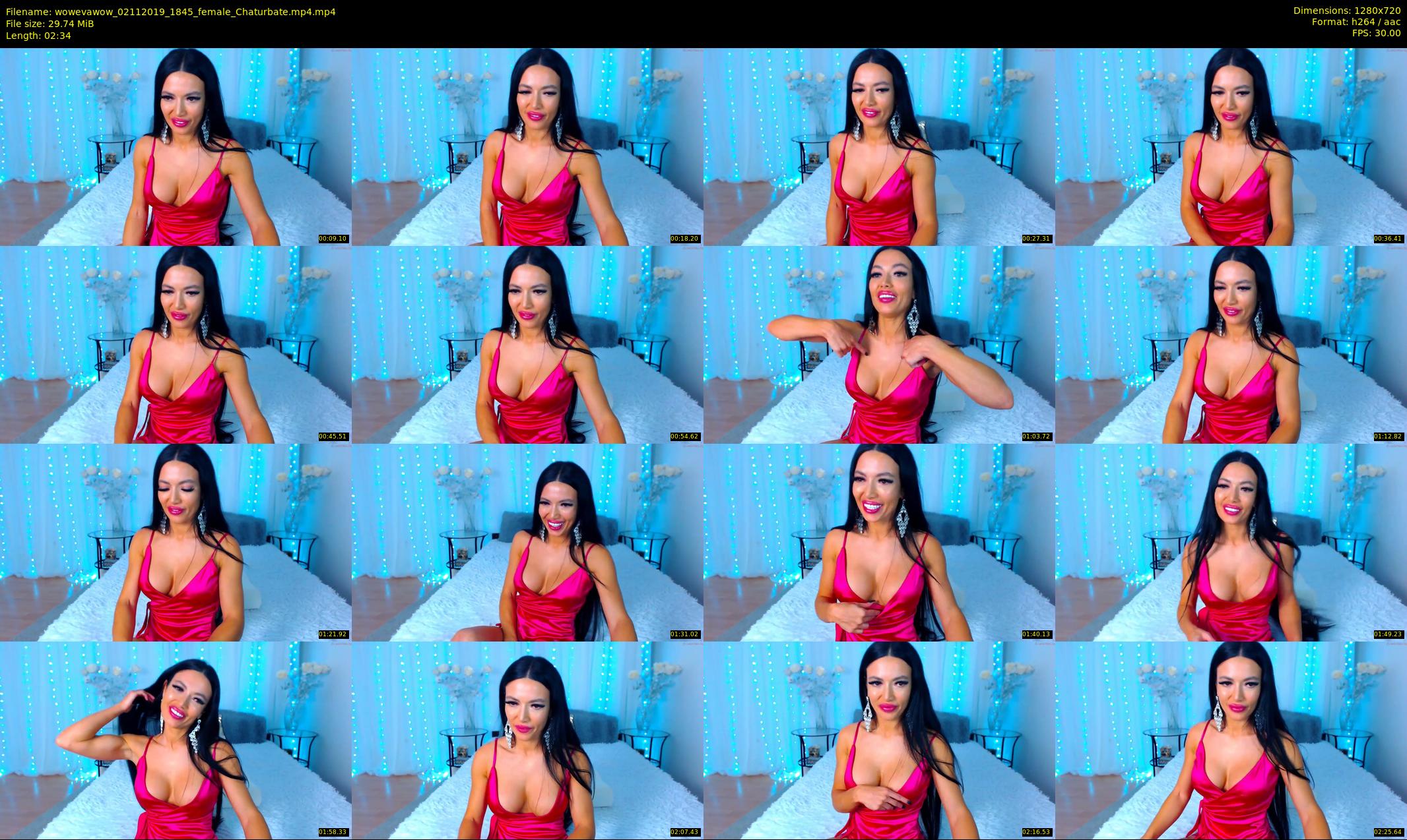 wowevawow — 3 minute Chaturbate female cam show recording, 720p, Nov 2, 2019