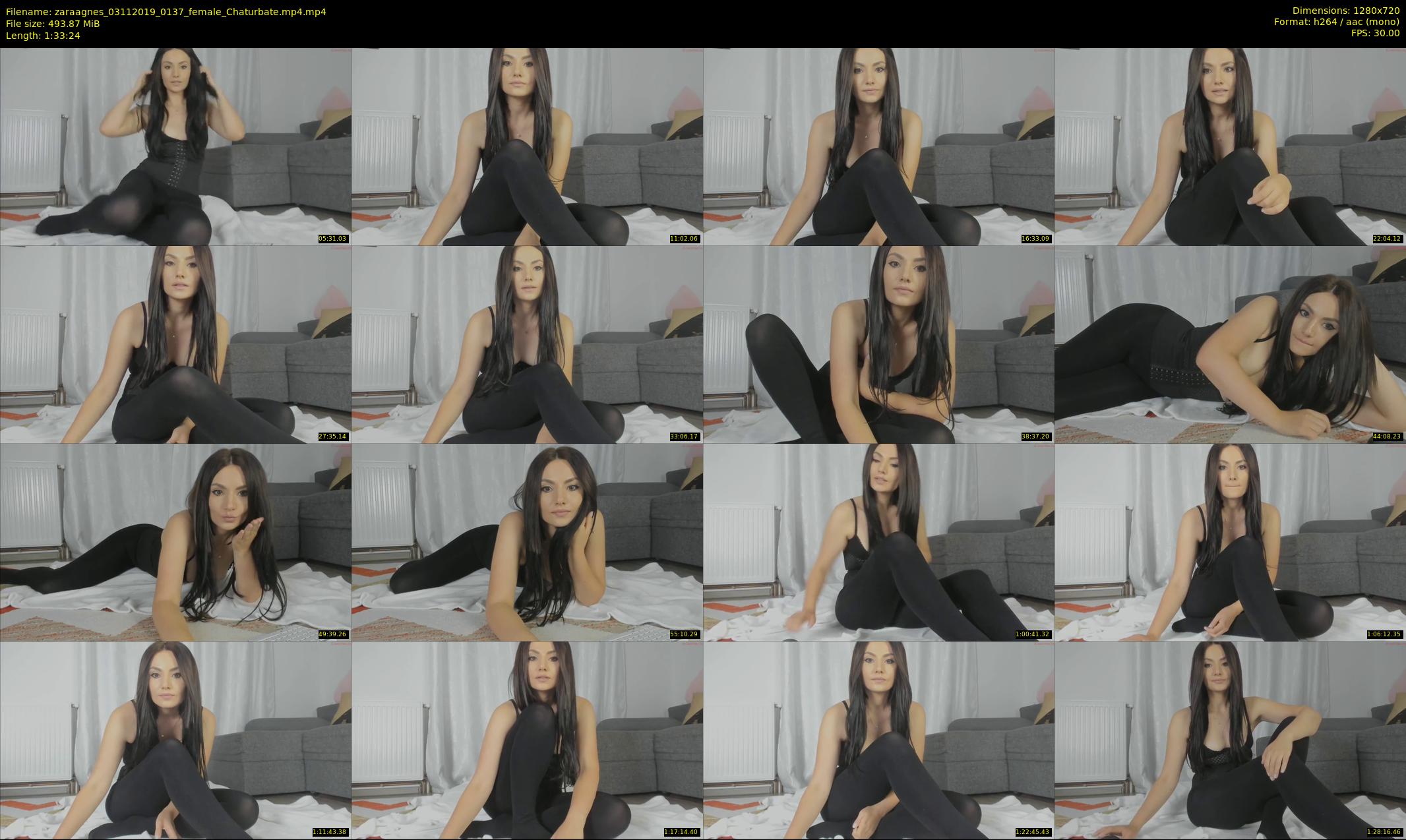 zaraagnes — 94 minute Chaturbate female cam show recording, 720p, Nov 3, 2019
