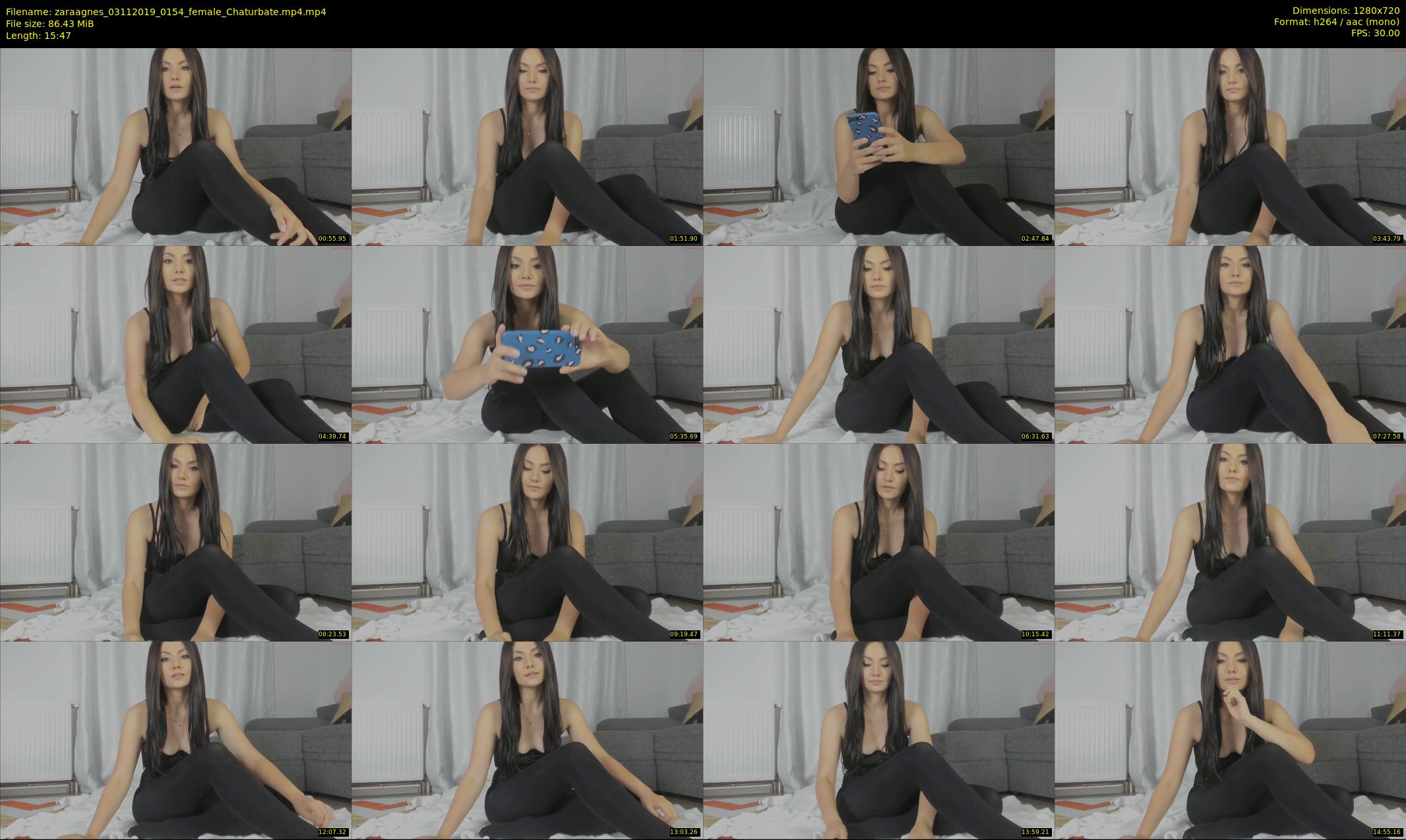 zaraagnes — 16 minute Chaturbate female cam show recording, 720p, Nov 3, 2019