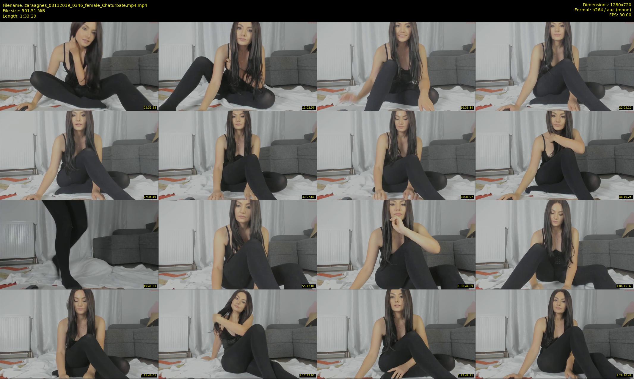 zaraagnes — 94 minute Chaturbate female cam show recording, 720p, Nov 3, 2019