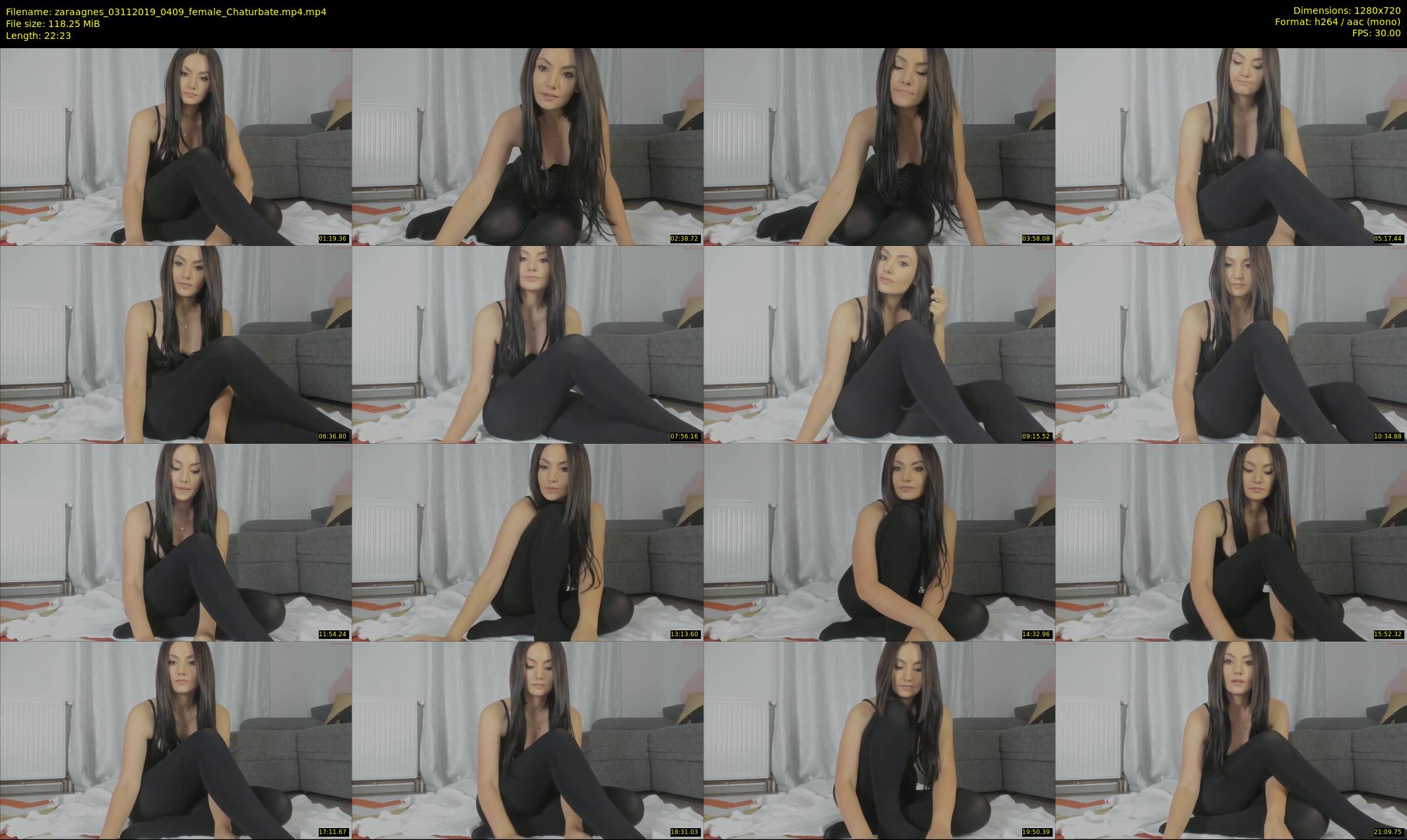 zaraagnes — 23 minute Chaturbate female cam show recording, 720p, Nov 3, 2019
