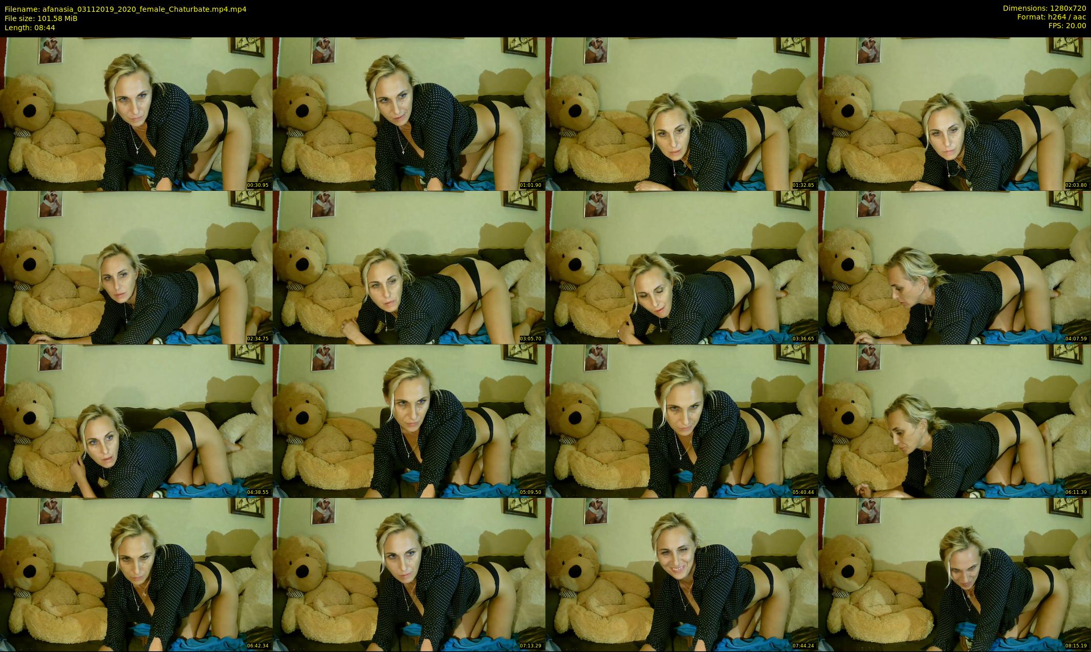 afanasia — 9 minute Chaturbate female cam show recording, 720p, Nov 3, 2019