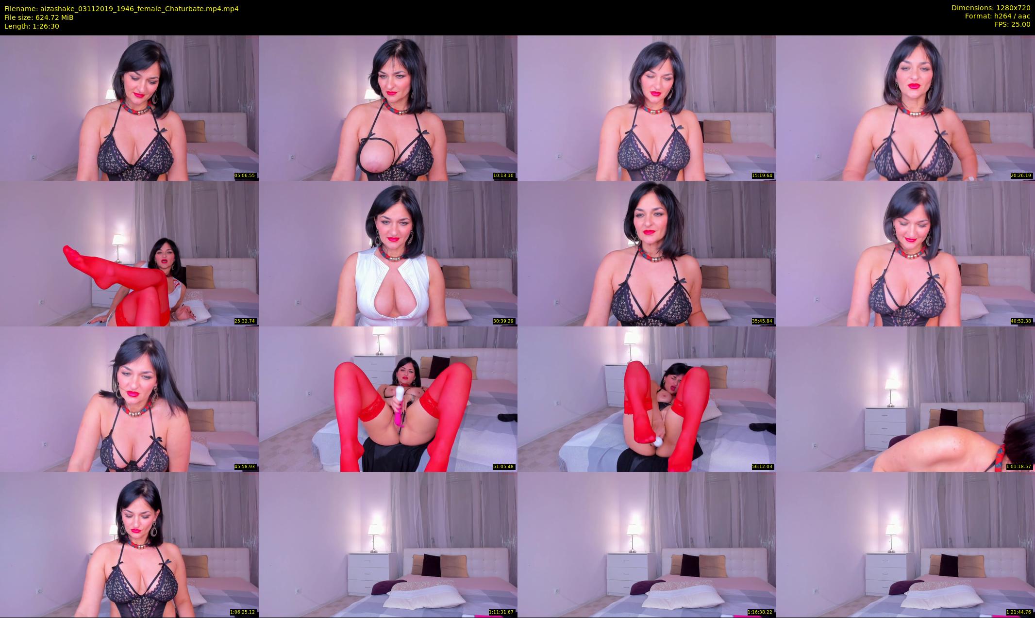 aizashake — 87 minute Chaturbate female cam show recording, 720p, Nov 3, 2019