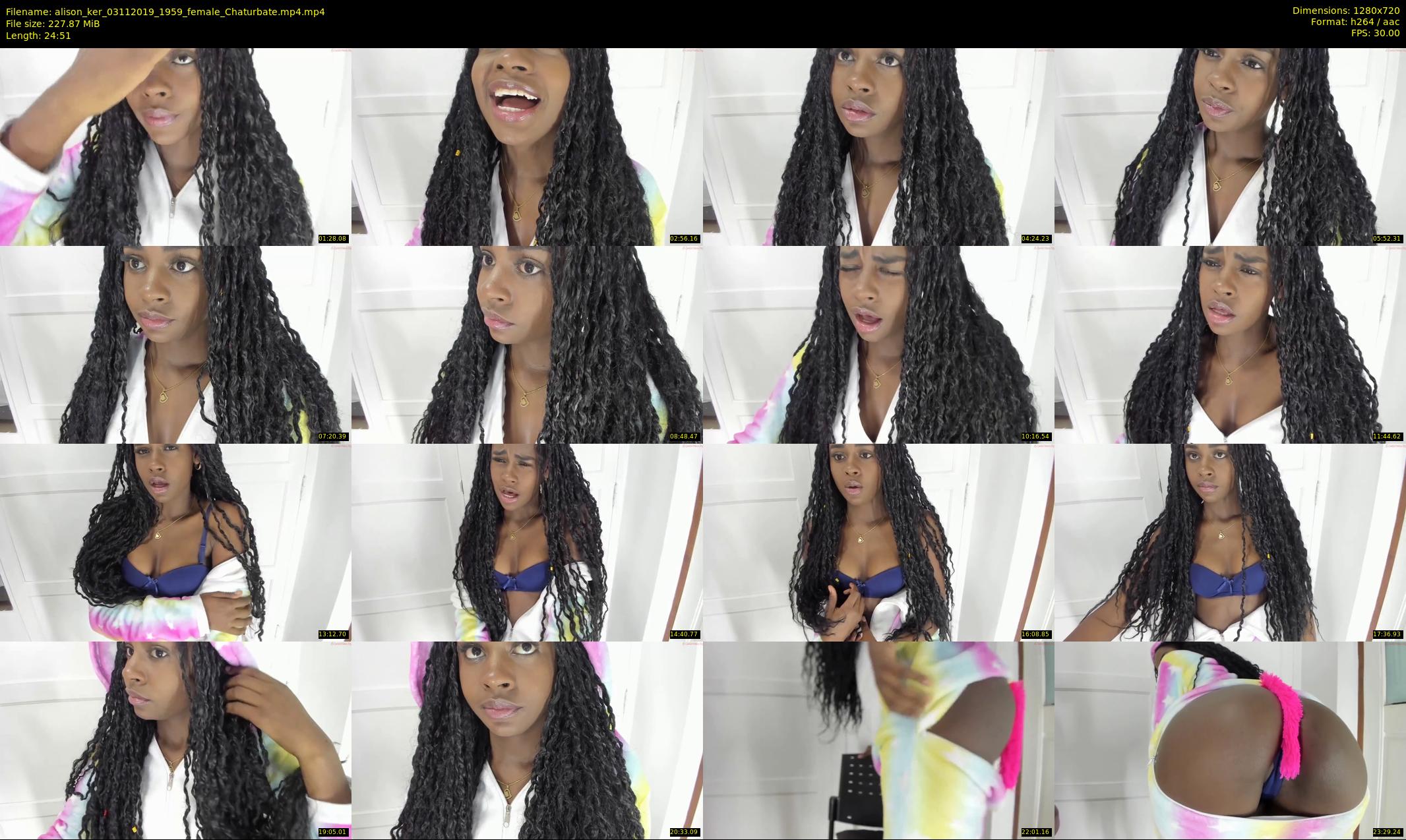alison_ker — 25 minute Chaturbate female cam show recording, 720p, Nov 3, 2019