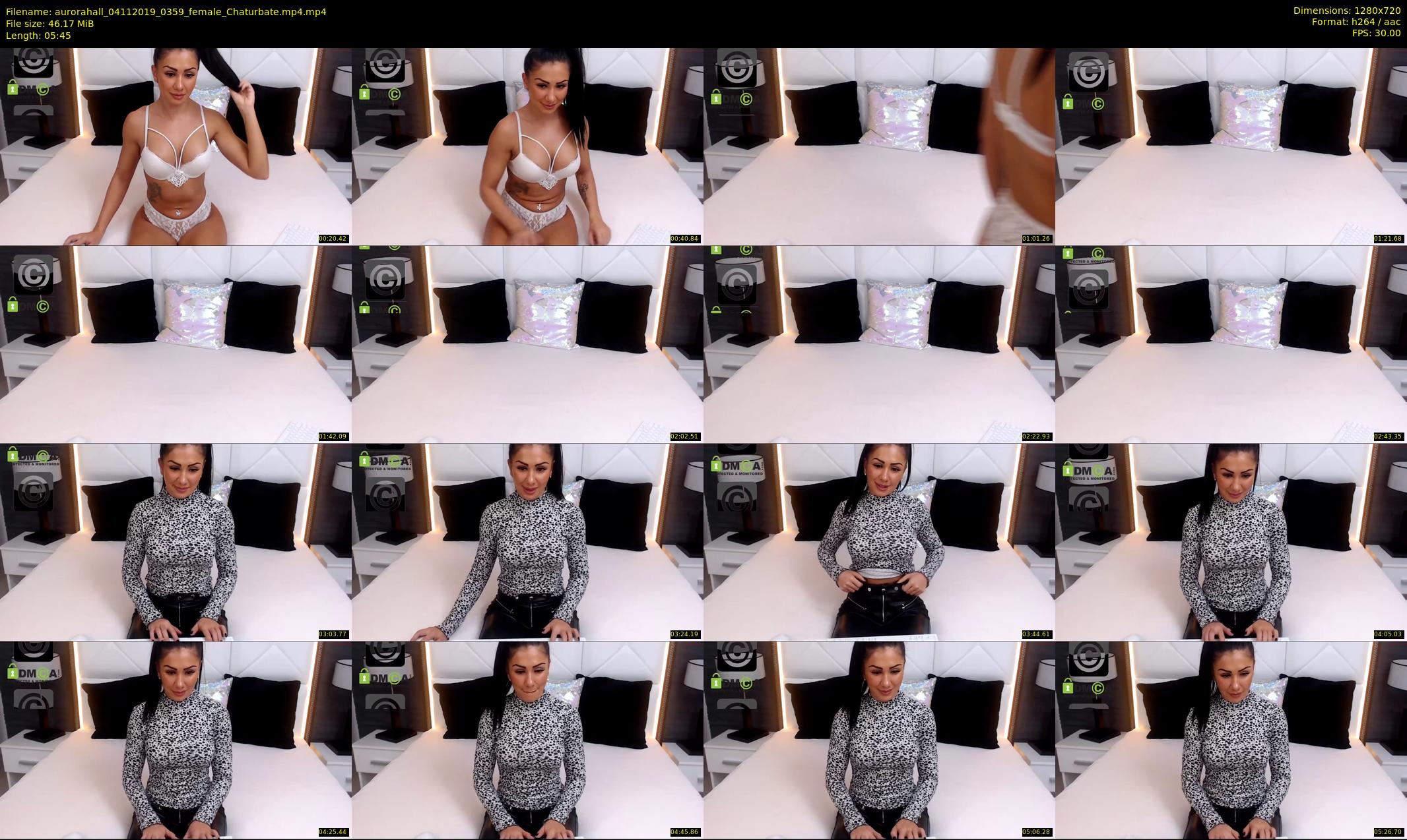 aurorahall — 6 minute Chaturbate female cam show recording, 720p, Nov 4, 2019