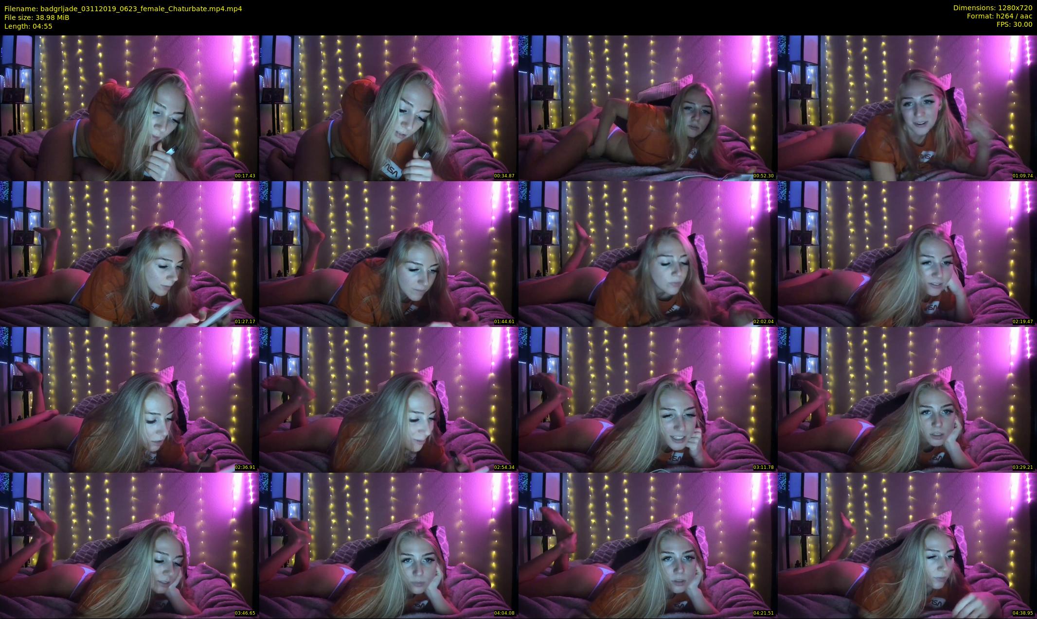 badgrljade — 5 minute Chaturbate female cam show recording, 720p, Nov 3, 2019