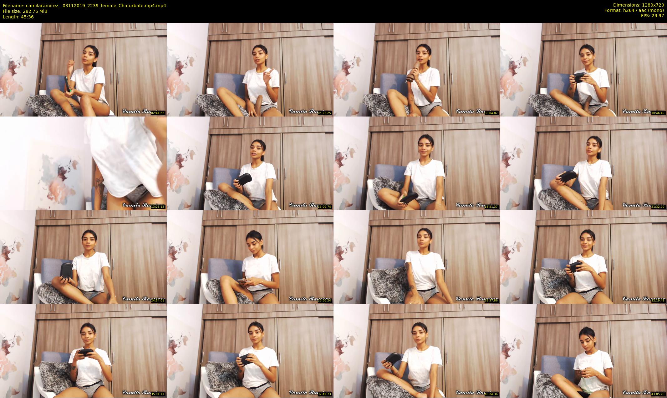 camilaramirez_ — 46 minute Chaturbate female cam show recording, 720p, Nov 3, 2019