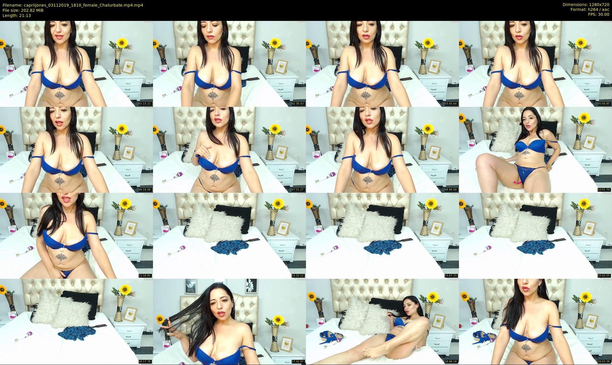 capriijones — 22 minute Chaturbate female cam show recording, 720p, Nov 3, 2019
