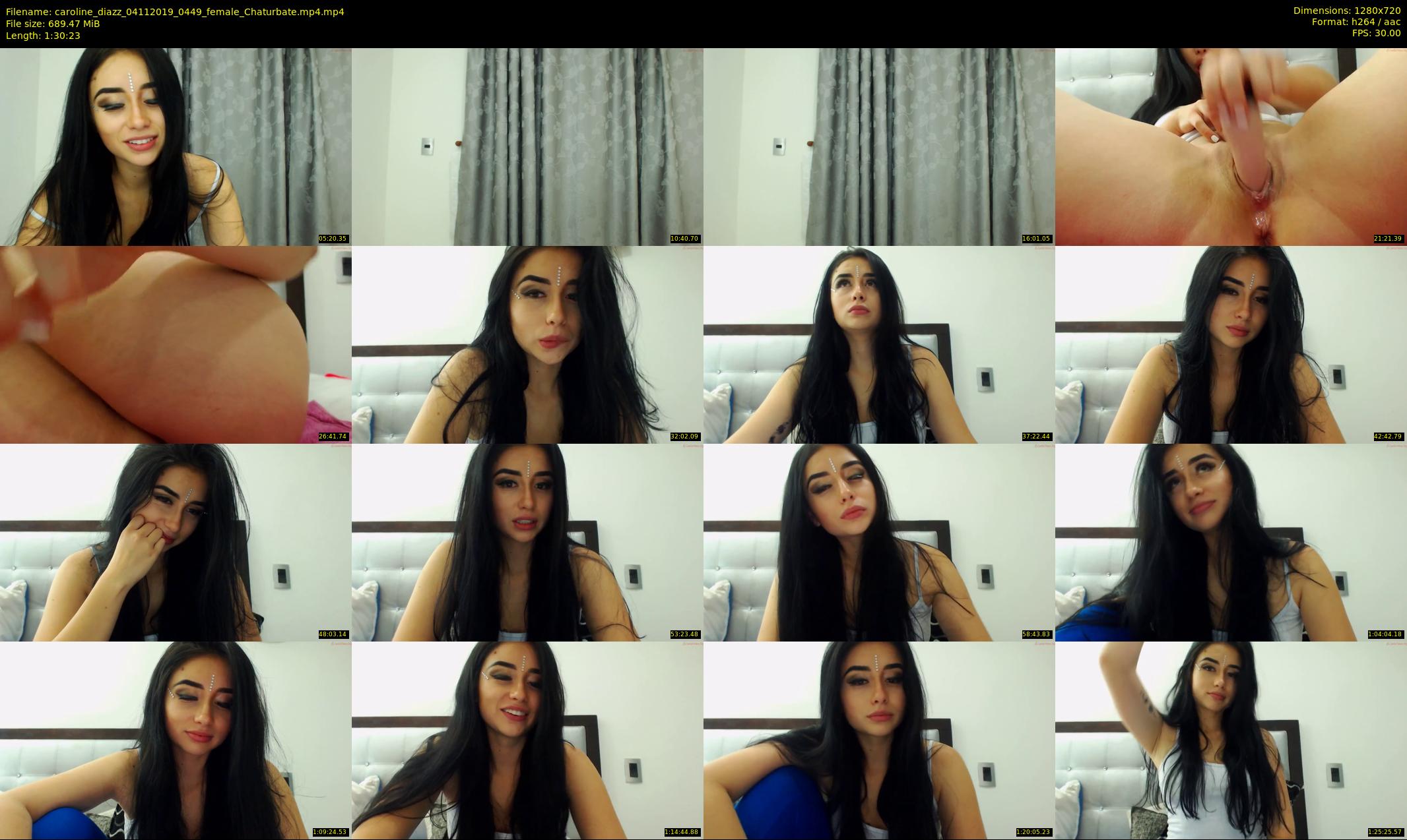 caroline_diazz — 91 minute Chaturbate female cam show recording, 720p, Nov 4, 2019