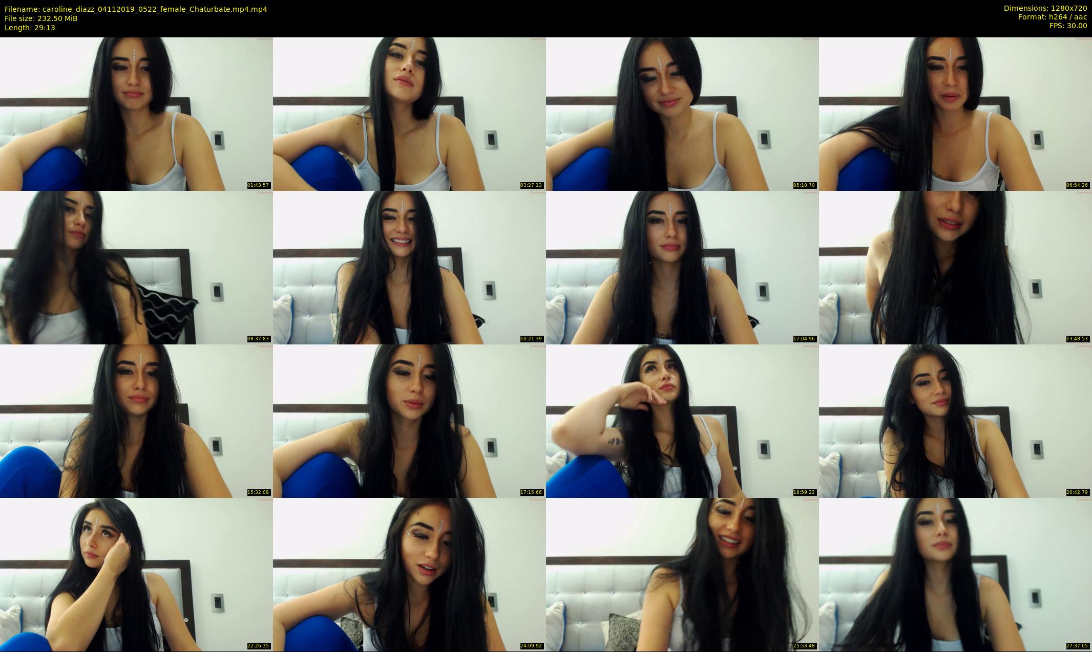 caroline_diazz — 30 minute Chaturbate female cam show recording, 720p, Nov 4, 2019