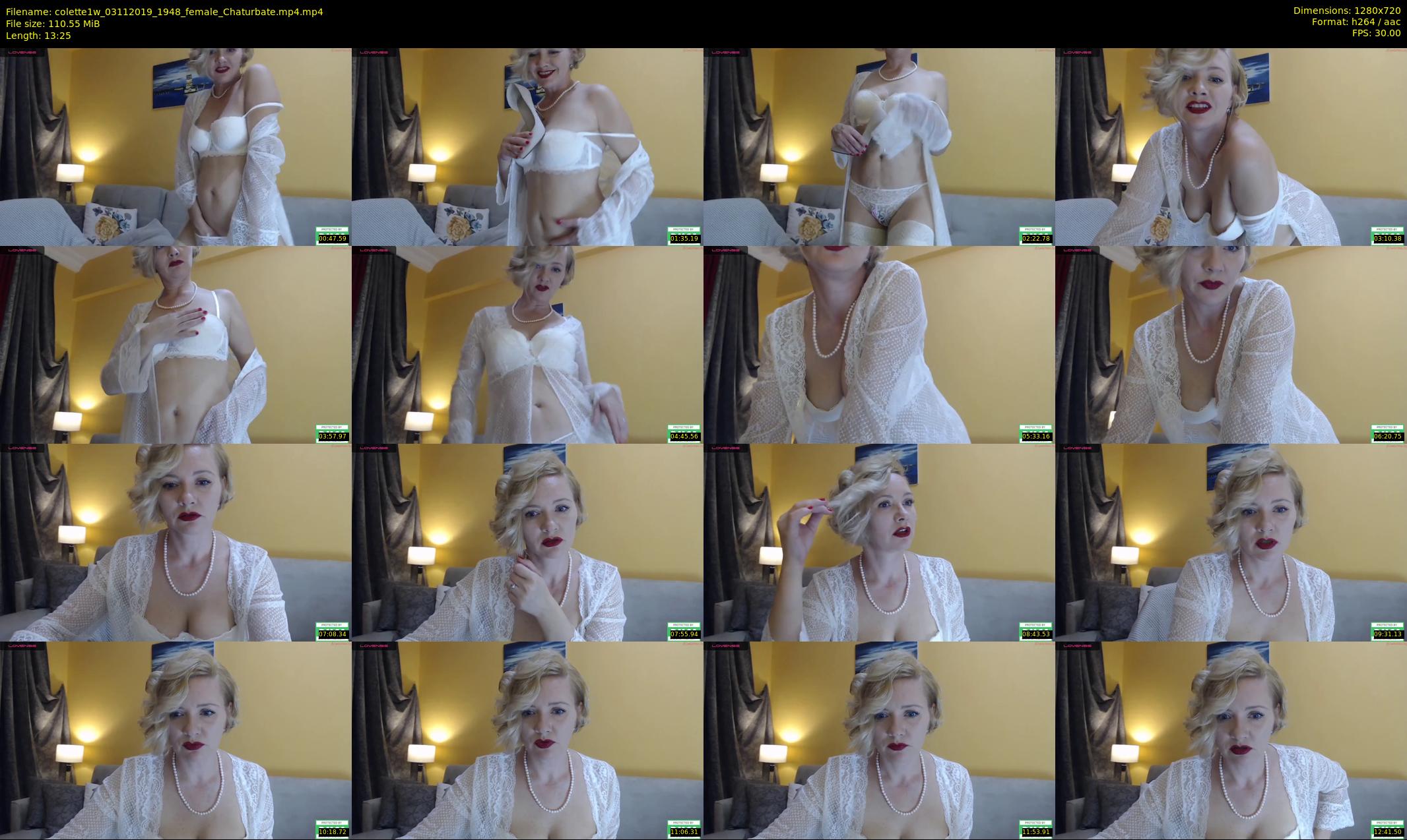 colette1w — 14 minute Chaturbate female cam show recording, 720p, Nov 3, 2019