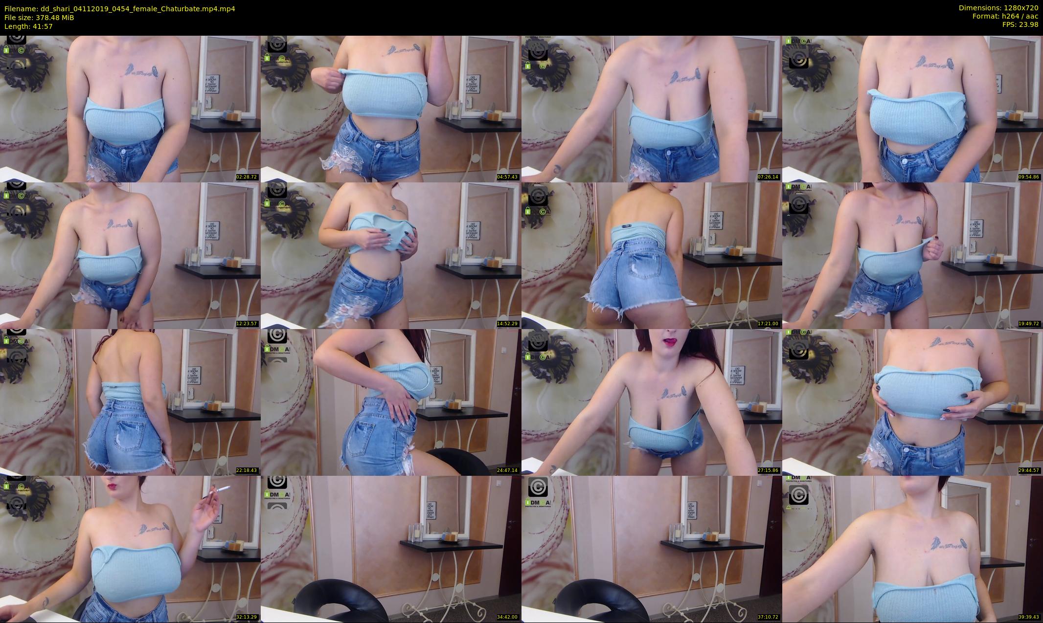 dd_shari — 42 minute Chaturbate female cam show recording, 720p, Nov 4, 2019