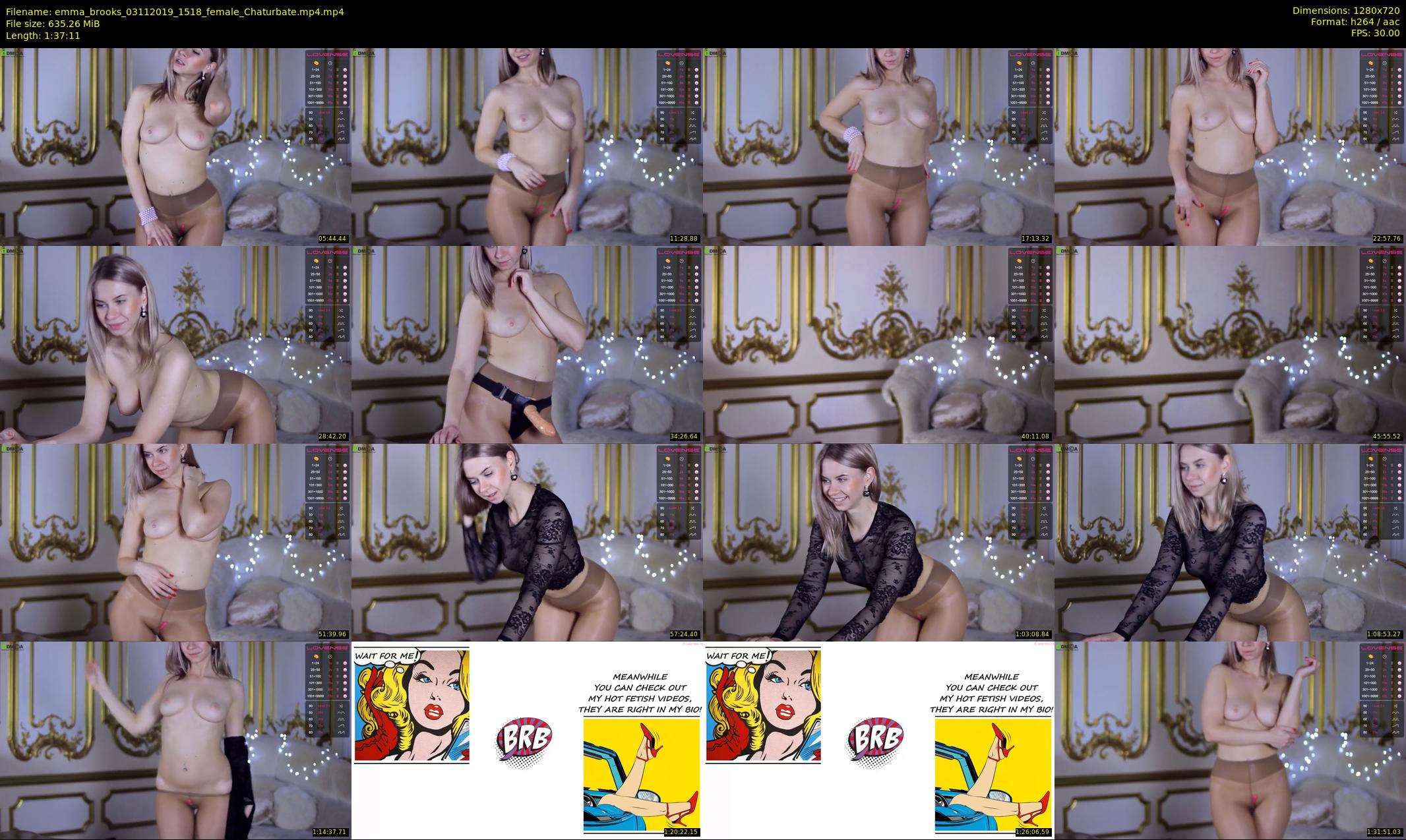 emma_brooks — 98 minute Chaturbate female cam show recording, 720p, Nov 3, 2019