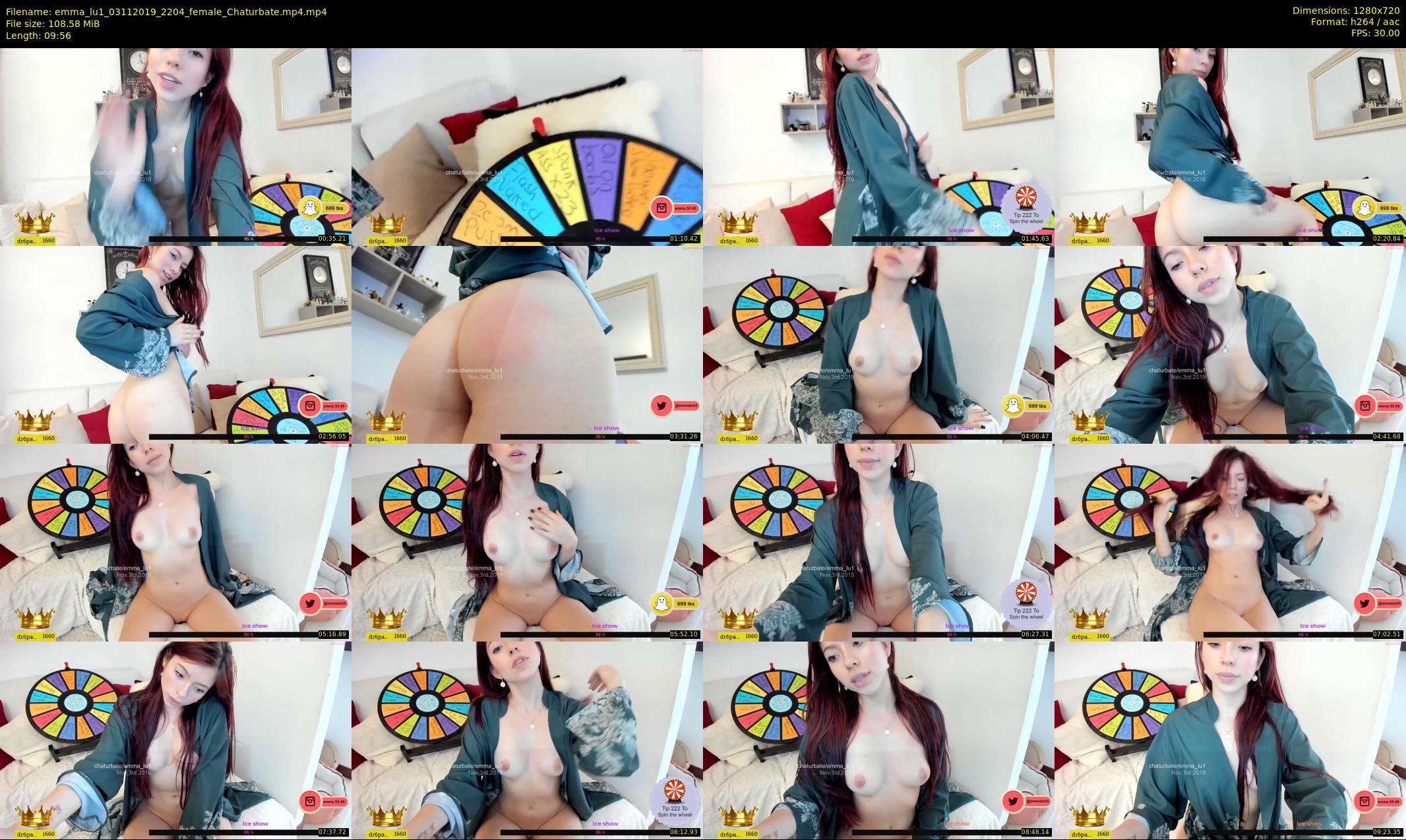 emma_lu1 — 10 minute Chaturbate female cam show recording, 720p, Nov 3, 2019