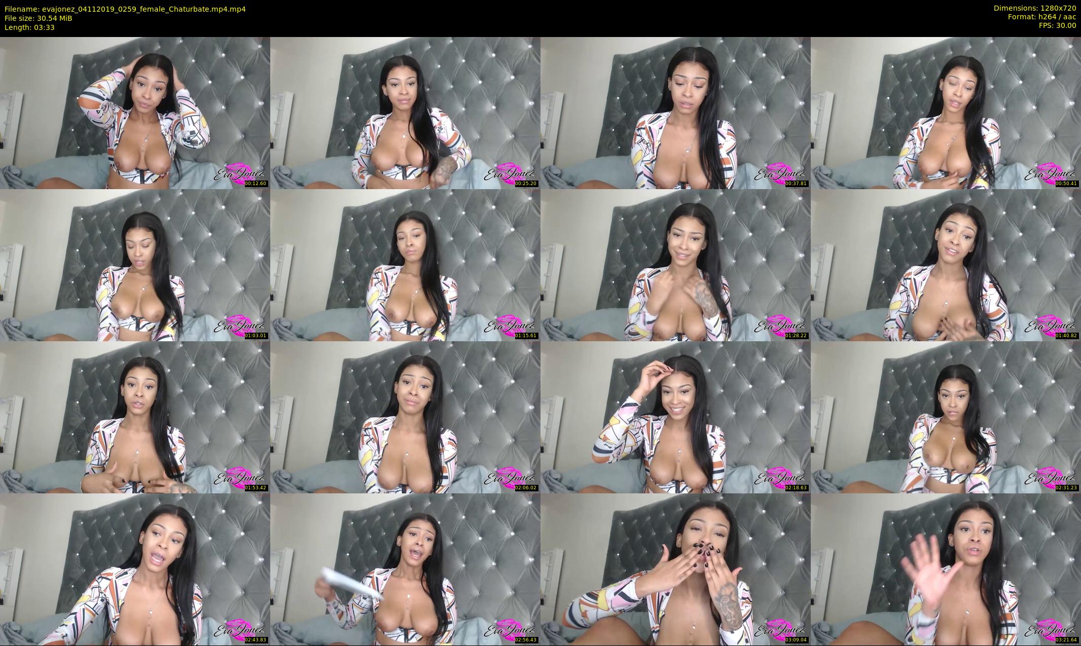 evajonez — 4 minute Chaturbate female cam show recording, 720p, Nov 4, 2019