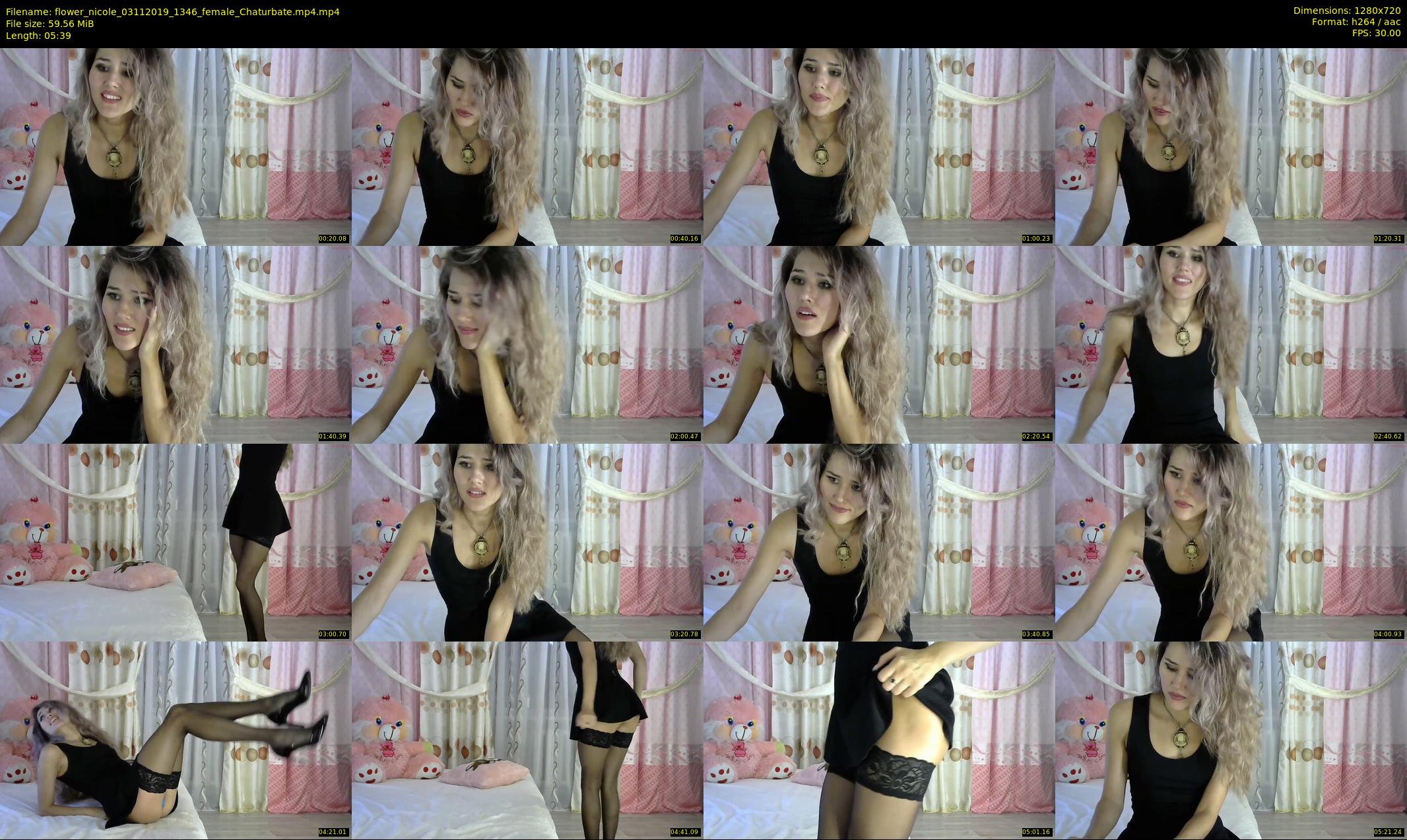 flower_nicole — 6 minute Chaturbate female cam show recording, 720p, Nov 3, 2019