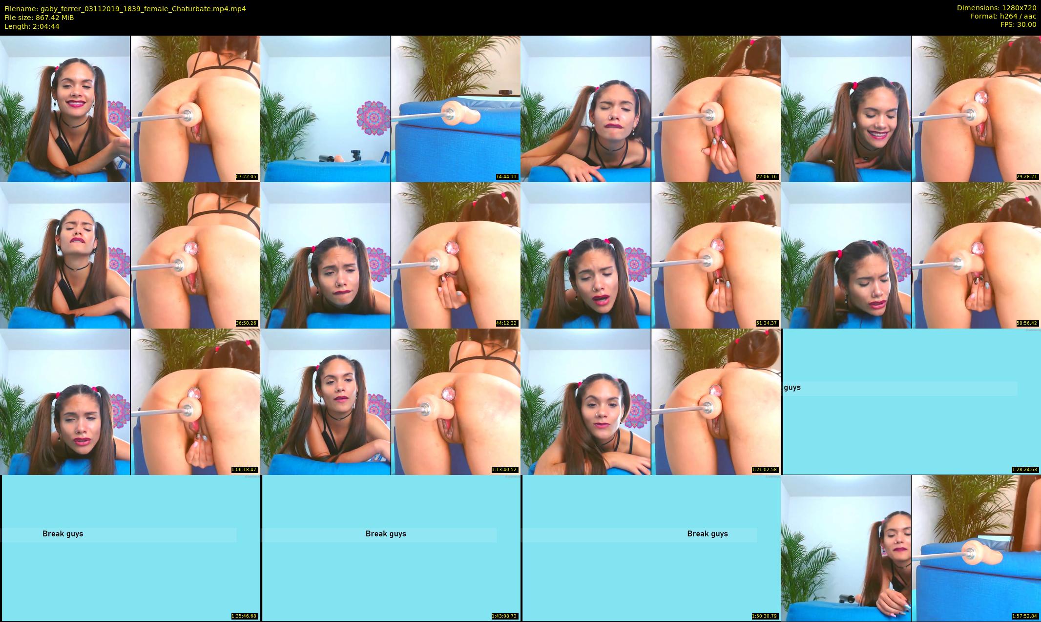 gaby_ferrer — 125 minute Chaturbate female cam show recording, 720p, Nov 3, 2019