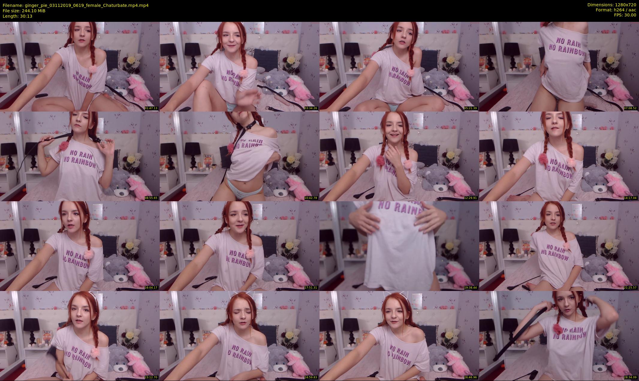 ginger_pie — 31 minute Chaturbate female cam show recording, 720p, Nov 3, 2019