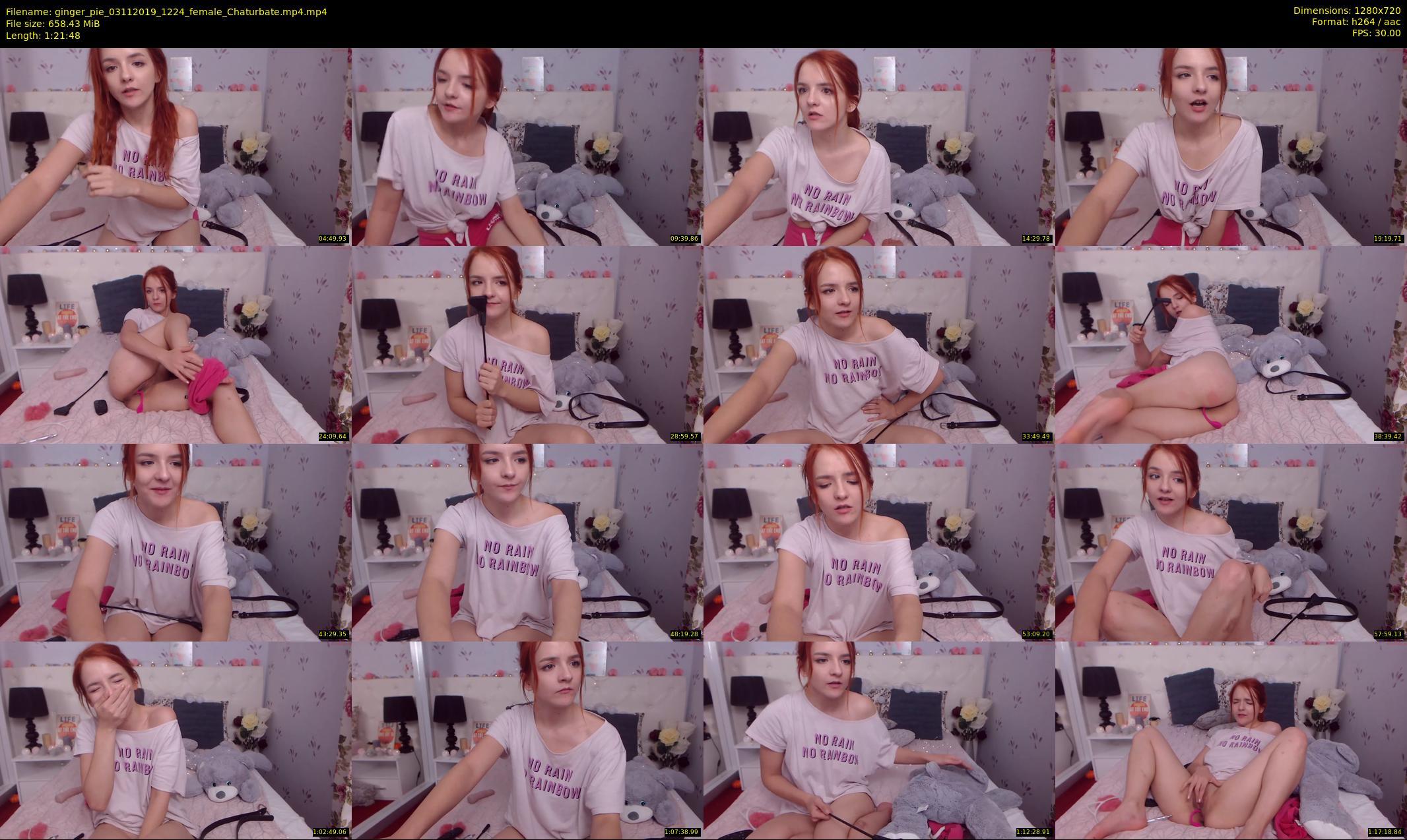 ginger_pie — 82 minute Chaturbate female cam show recording, 720p, Nov 3, 2019