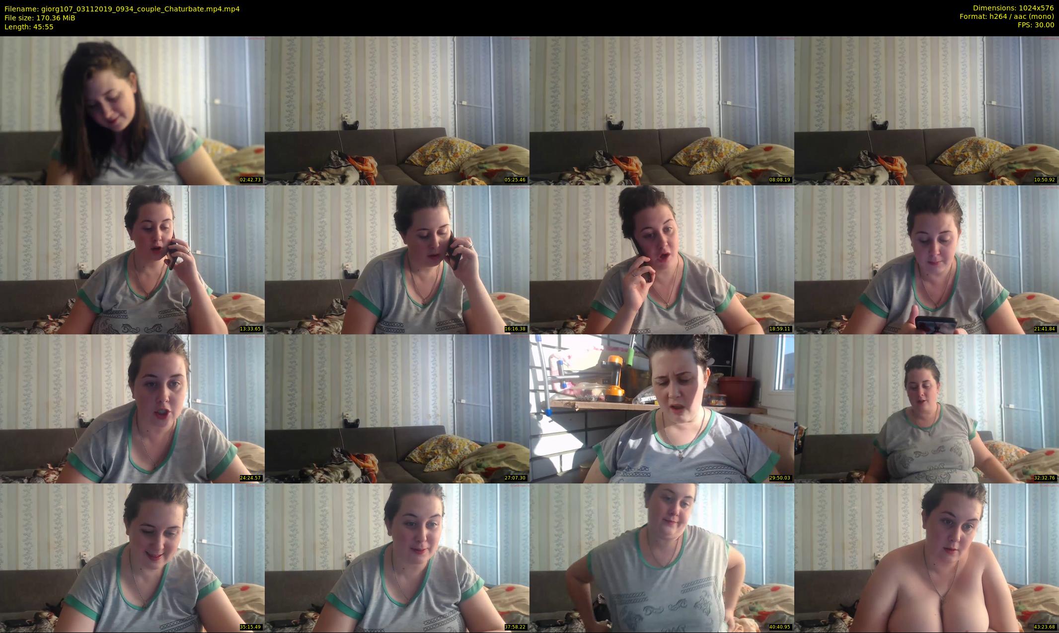 giorg107 — 46 minute Chaturbate couple cam show recording, 480p, Nov 3, 2019