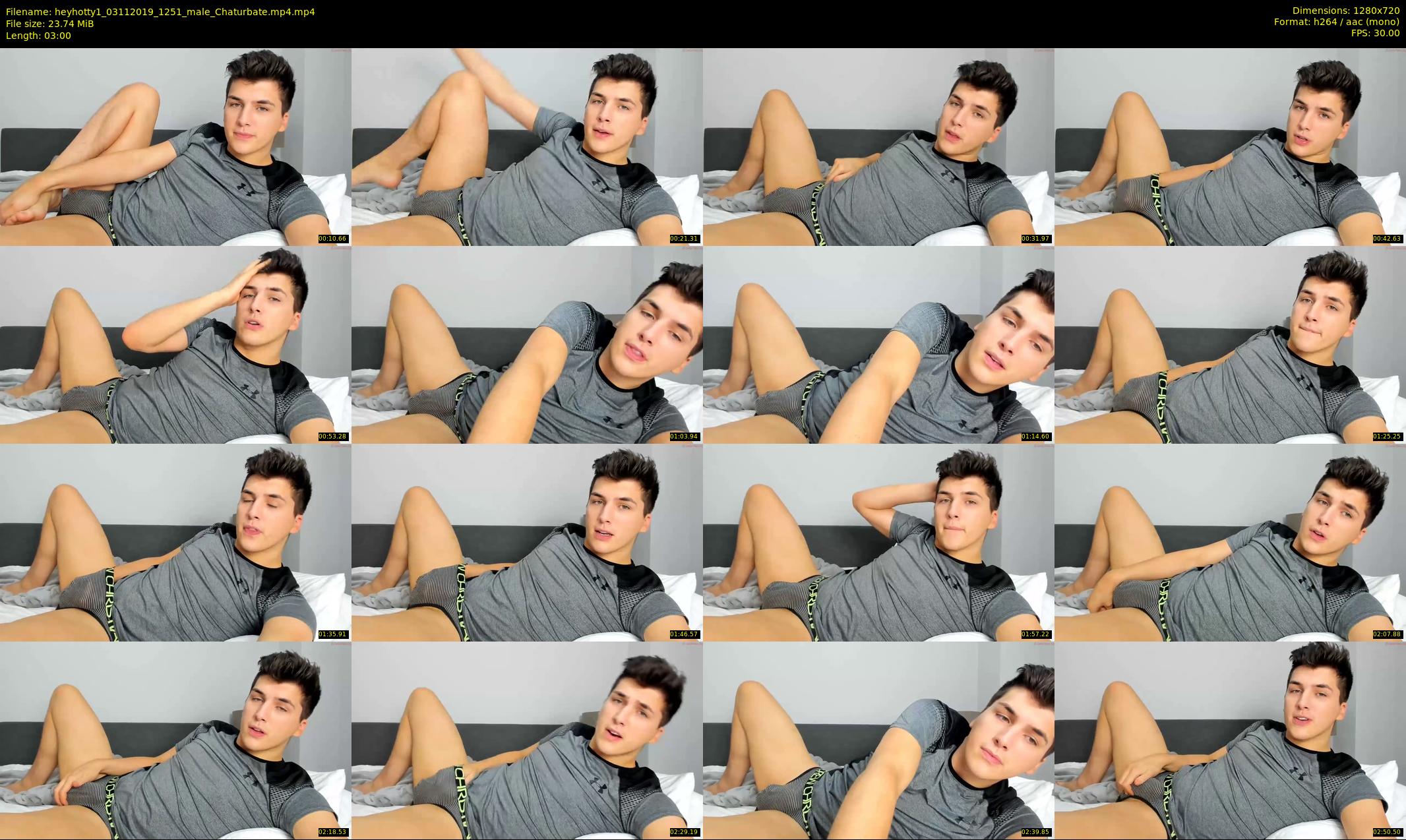 heyhotty1 — 3 minute Chaturbate male cam show recording, 720p, Nov 3, 2019