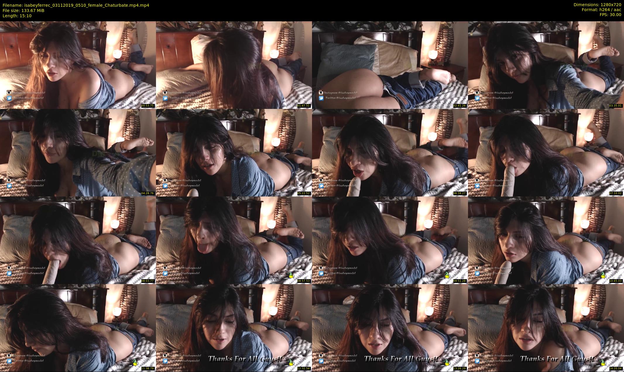 isabeyferrec — 16 minute Chaturbate female cam show recording, 720p, Nov 3, 2019