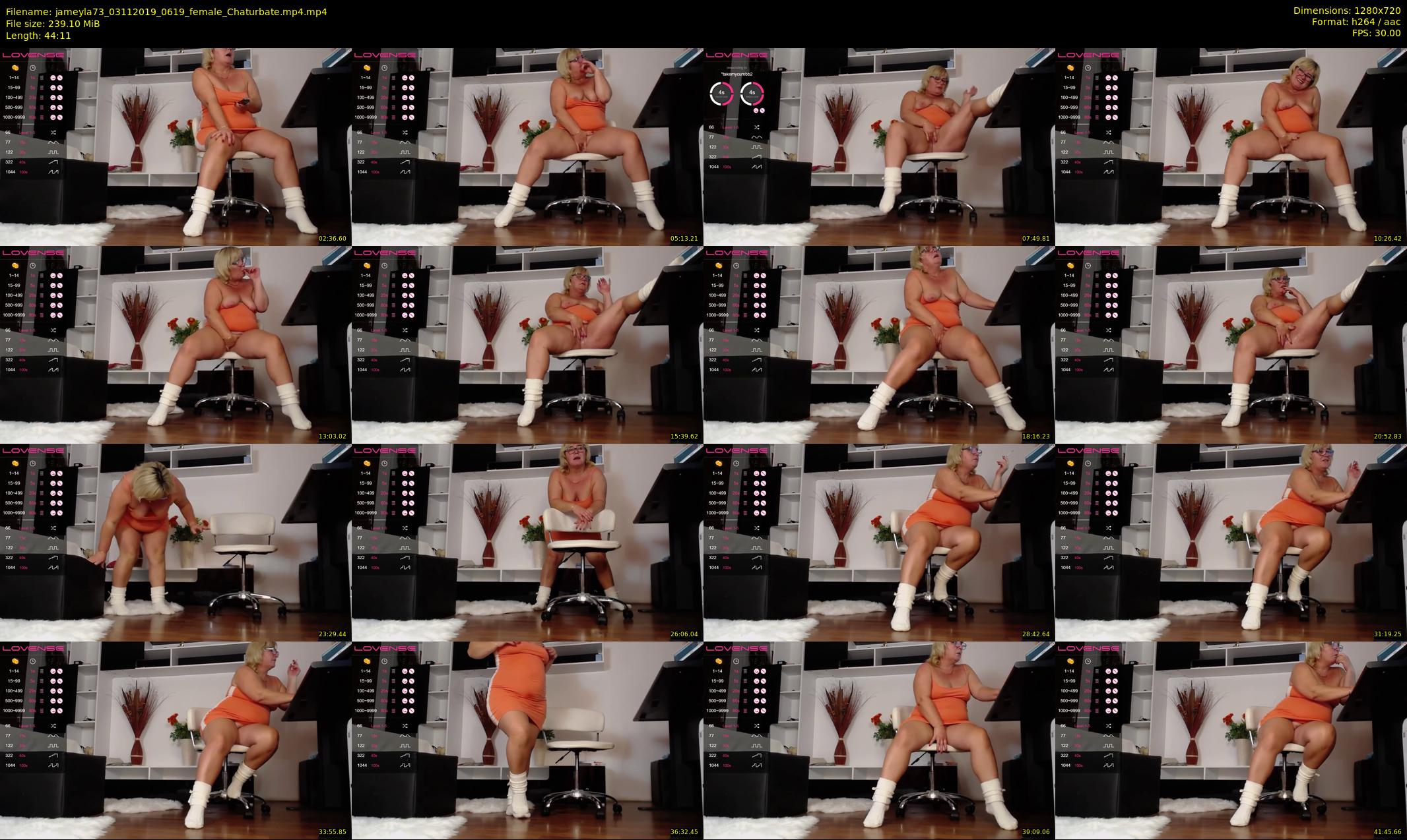 jameyla73 — 45 minute Chaturbate female cam show recording, 720p, Nov 3, 2019