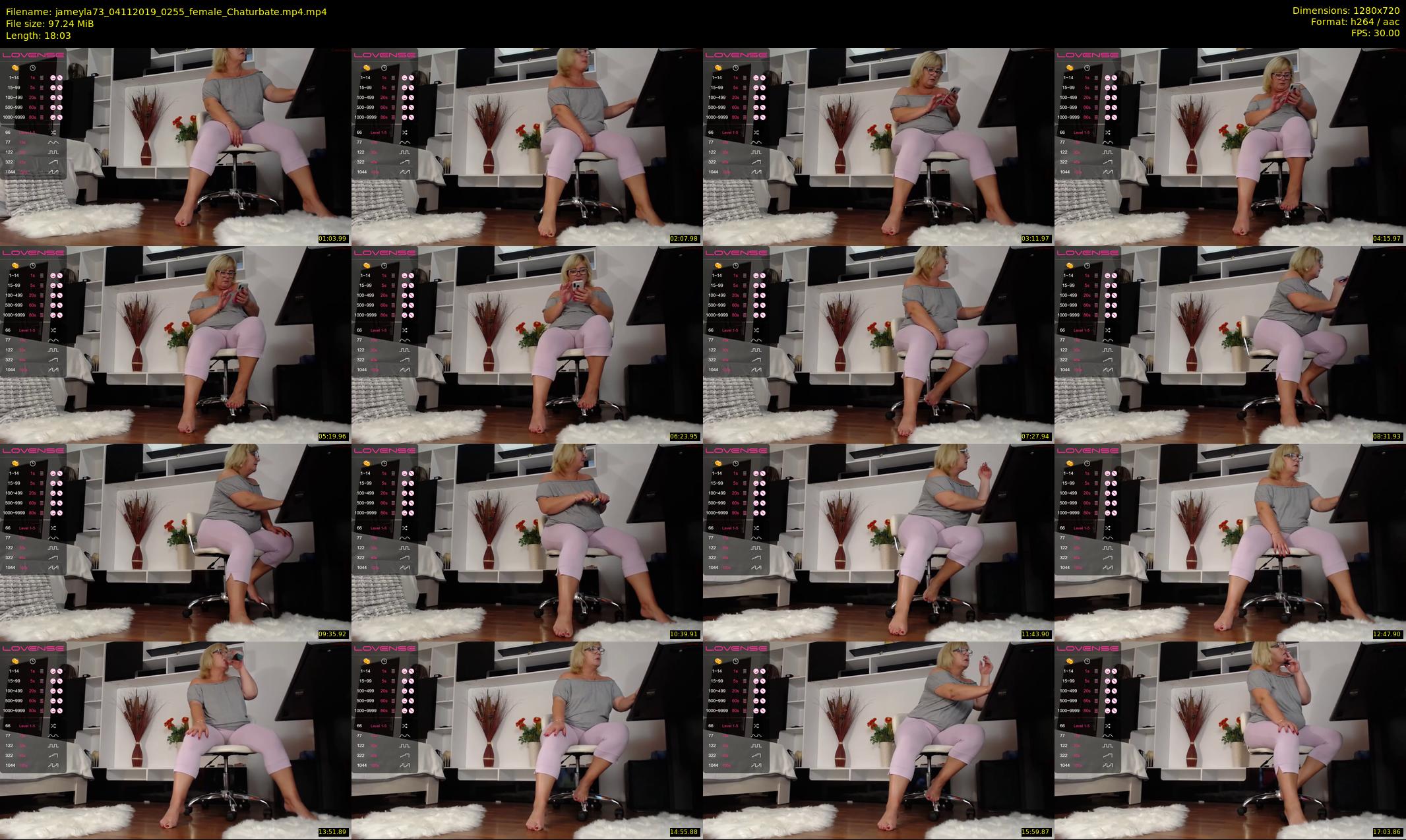 jameyla73 — 19 minute Chaturbate female cam show recording, 720p, Nov 4, 2019