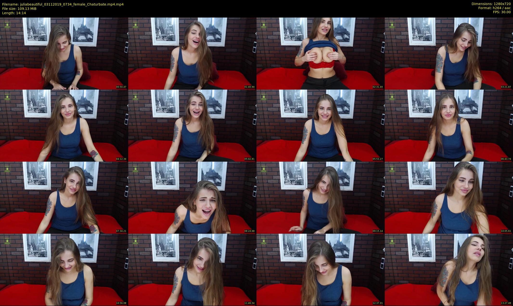 juliabeautiful — 15 minute Chaturbate female cam show recording, 720p, Nov 3, 2019