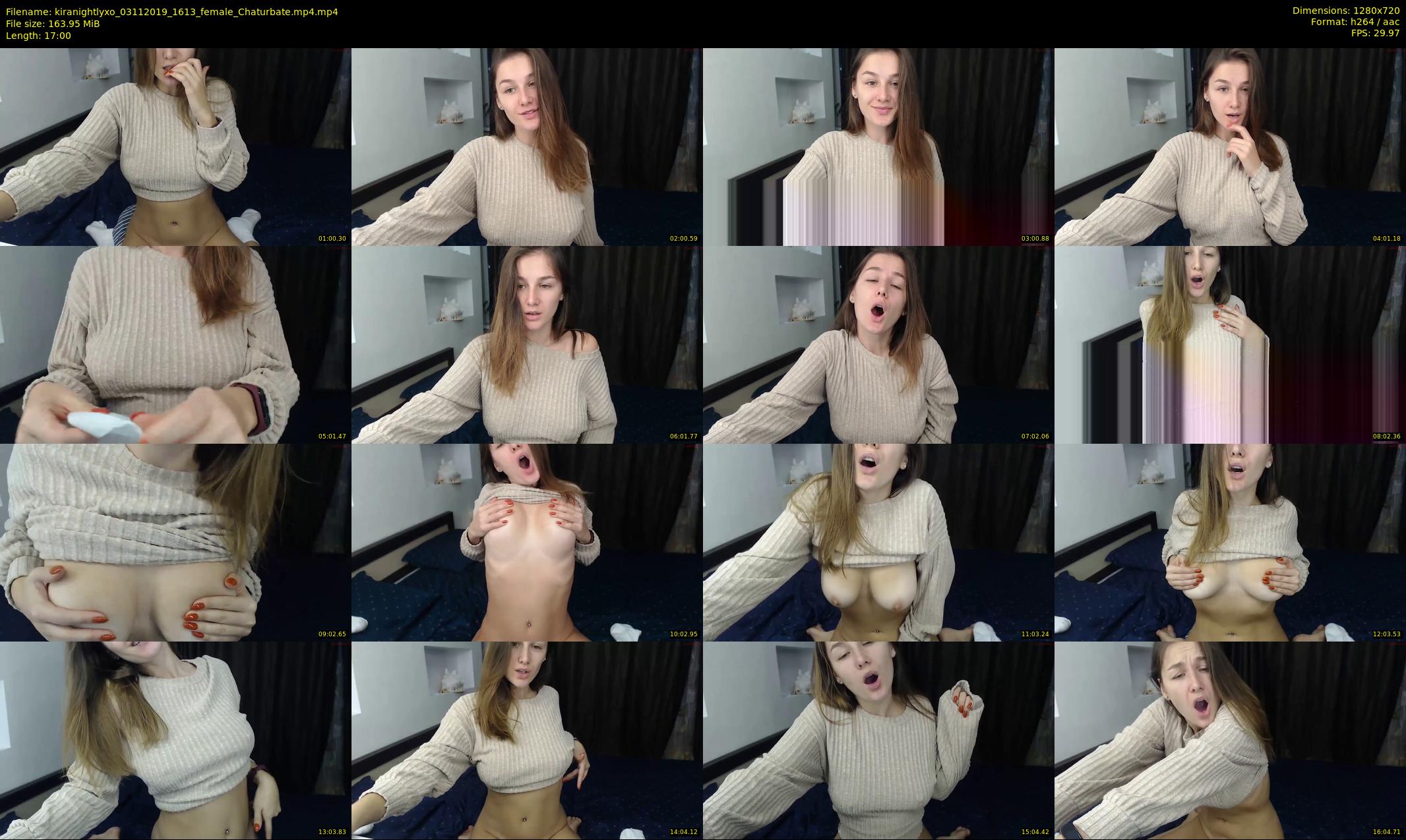 kiranightlyxo — 17 minute Chaturbate female cam show recording, 720p, Nov 3, 2019