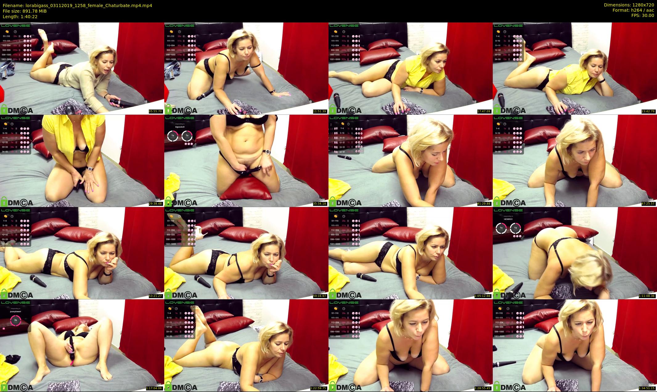 lorabigass — 101 minute Chaturbate female cam show recording, 720p, Nov 3, 2019