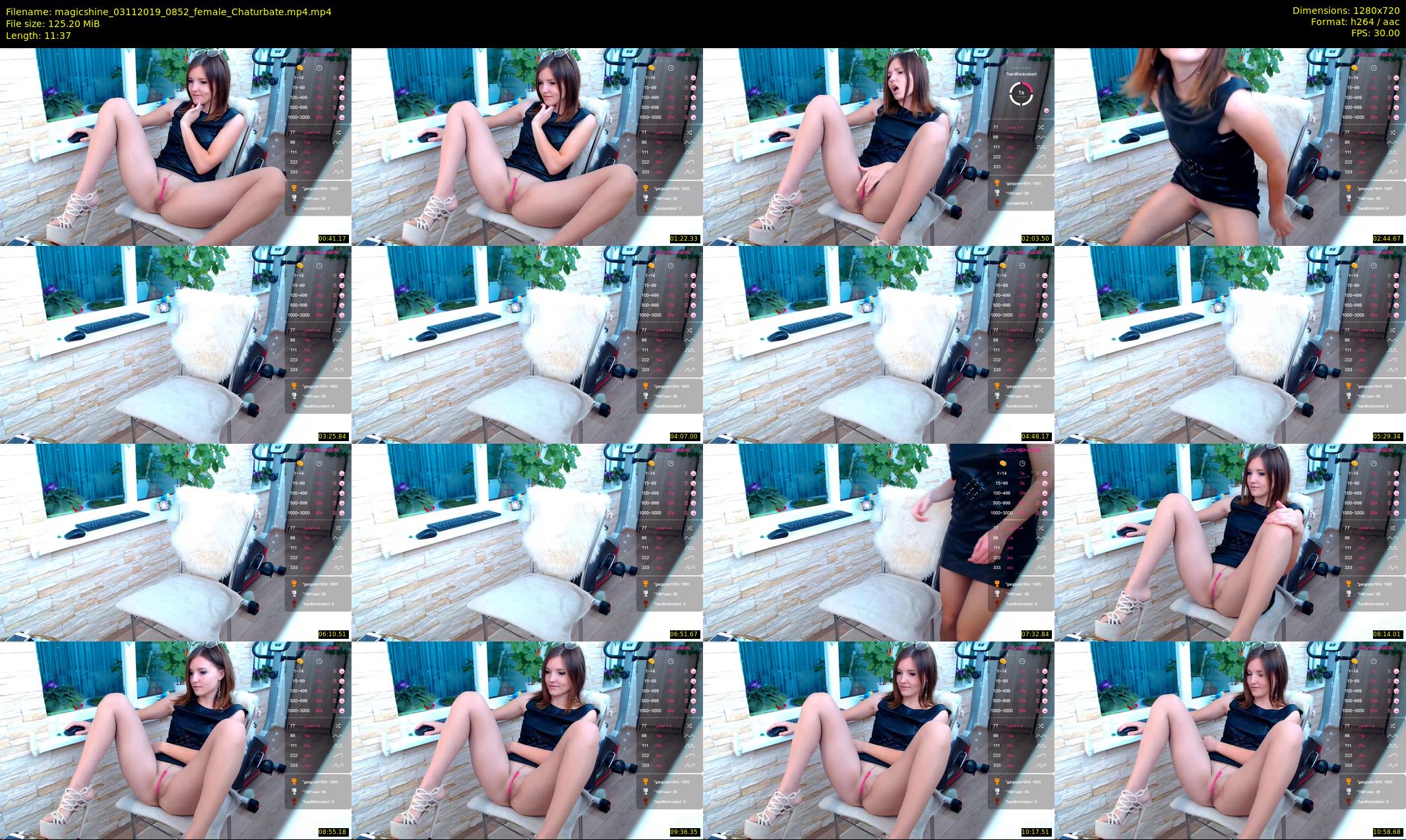 magicshine — 12 minute Chaturbate female cam show recording, 720p, Nov 3, 2019