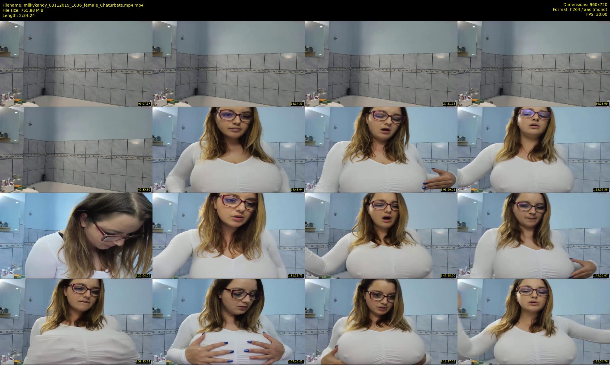 milkykandy — 155 minute Chaturbate female cam show recording, 720p, Nov 3, 2019