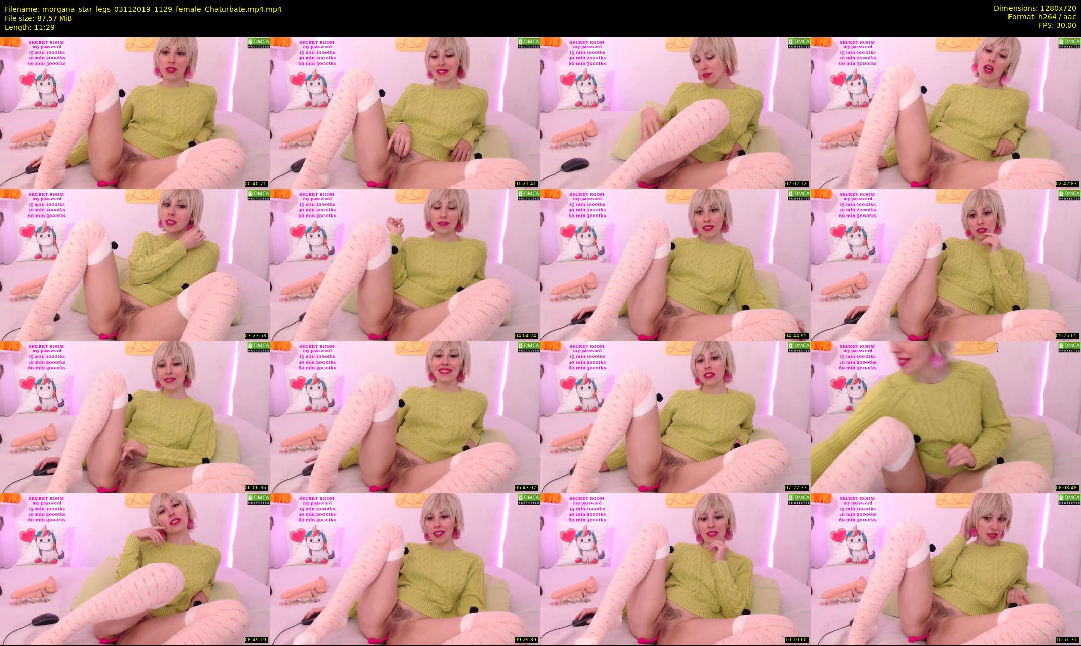 morgana_star_legs — 12 minute Chaturbate female cam show recording, 720p, Nov 3, 2019