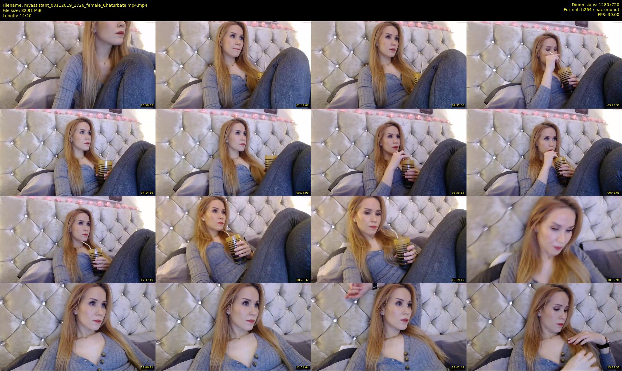 myassistant — 15 minute Chaturbate female cam show recording, 720p, Nov 3, 2019