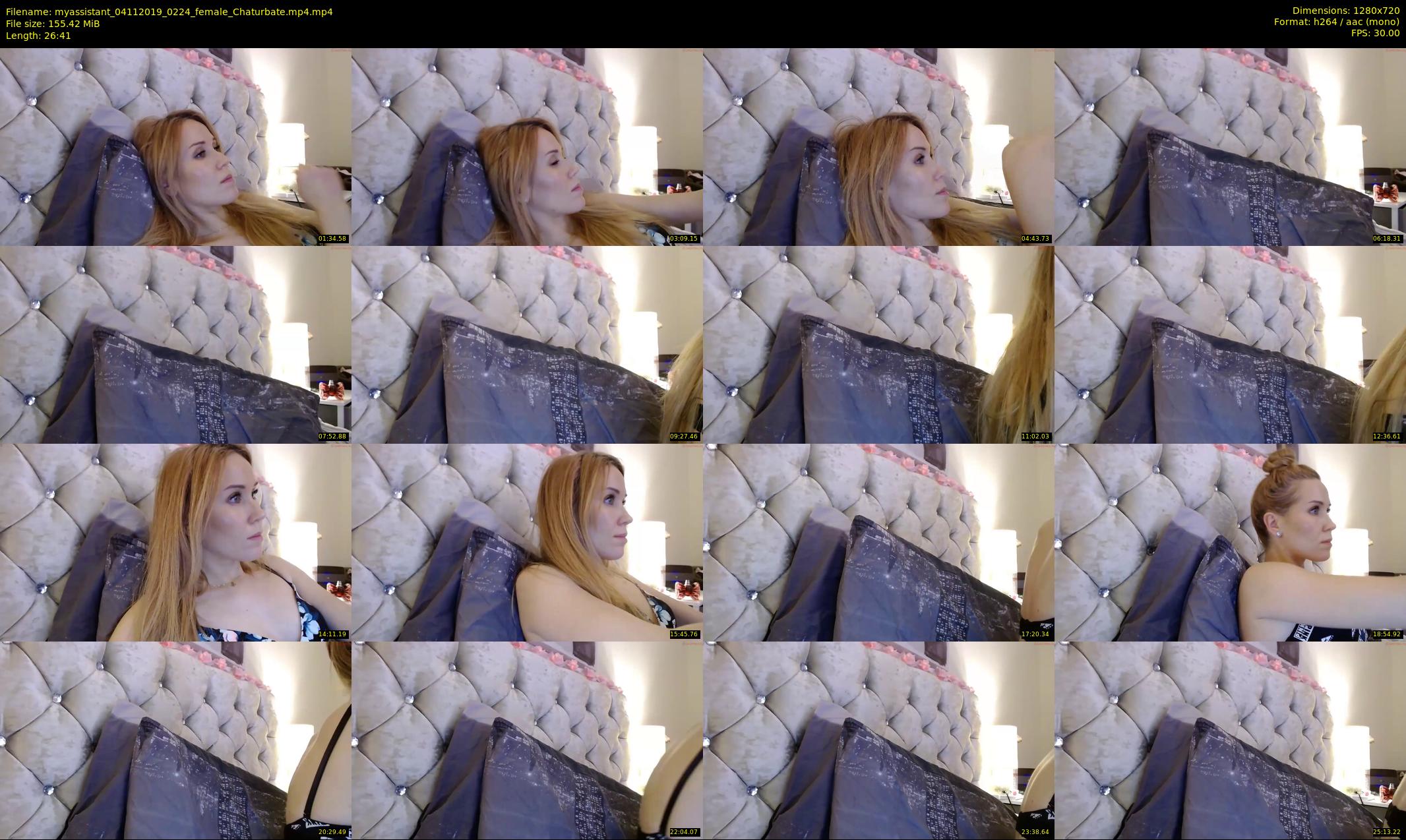 myassistant — 27 minute Chaturbate female cam show recording, 720p, Nov 4, 2019