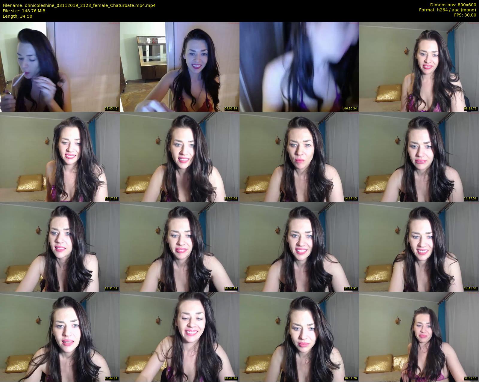 ohnicoleshine — 35 minute Chaturbate female cam show recording, 480p, Nov 3, 2019