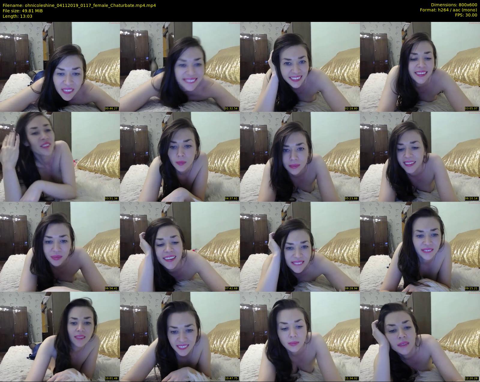ohnicoleshine — 14 minute Chaturbate female cam show recording, 480p, Nov 4, 2019