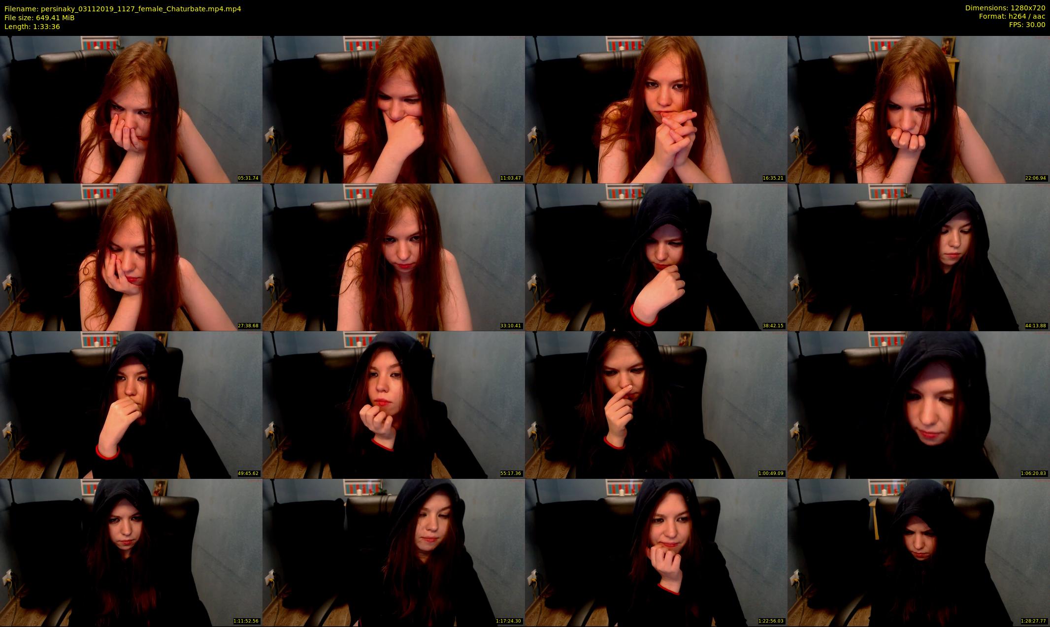 persinaky — 94 minute Chaturbate female cam show recording, 720p, Nov 3, 2019