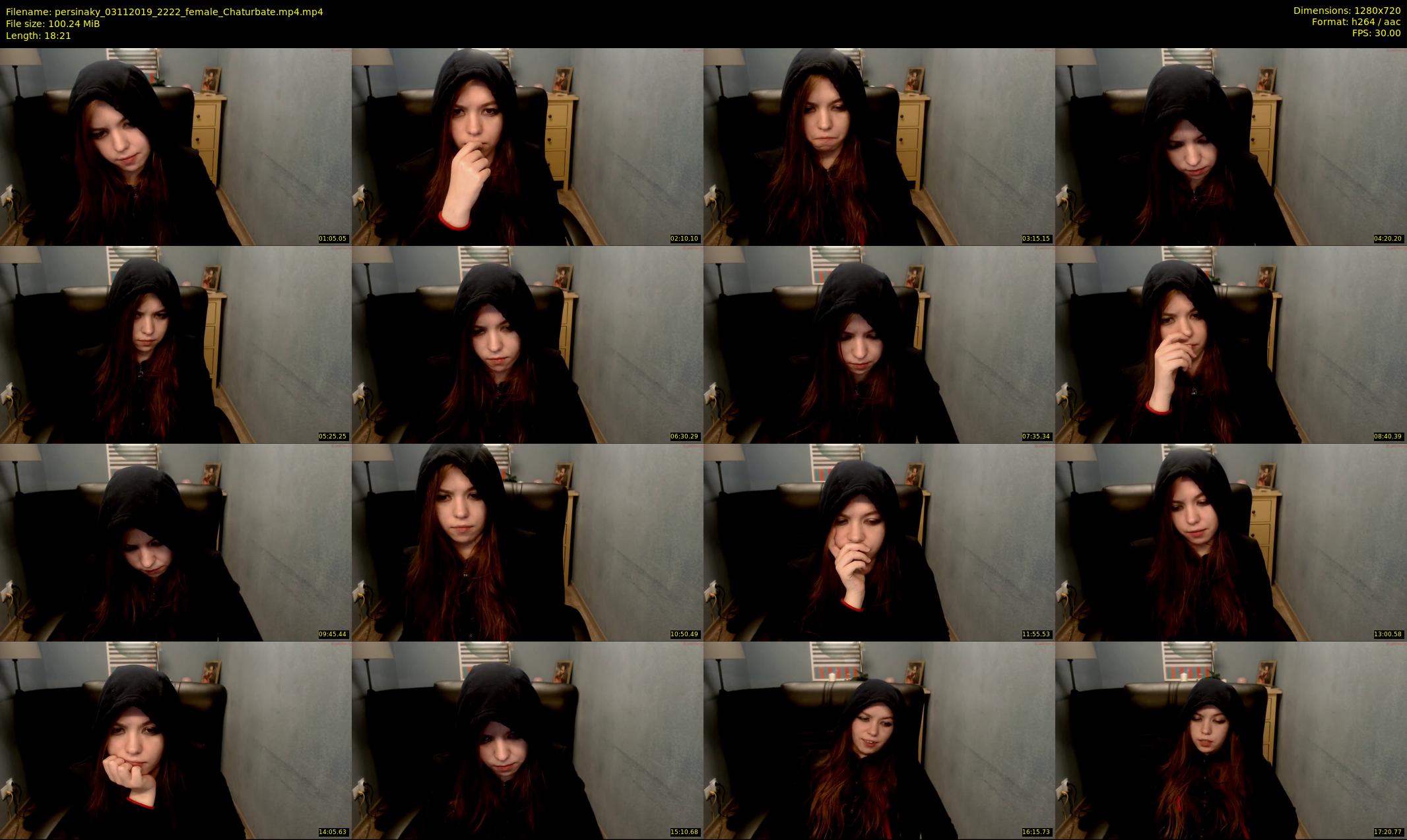 persinaky — 19 minute Chaturbate female cam show recording, 720p, Nov 3, 2019