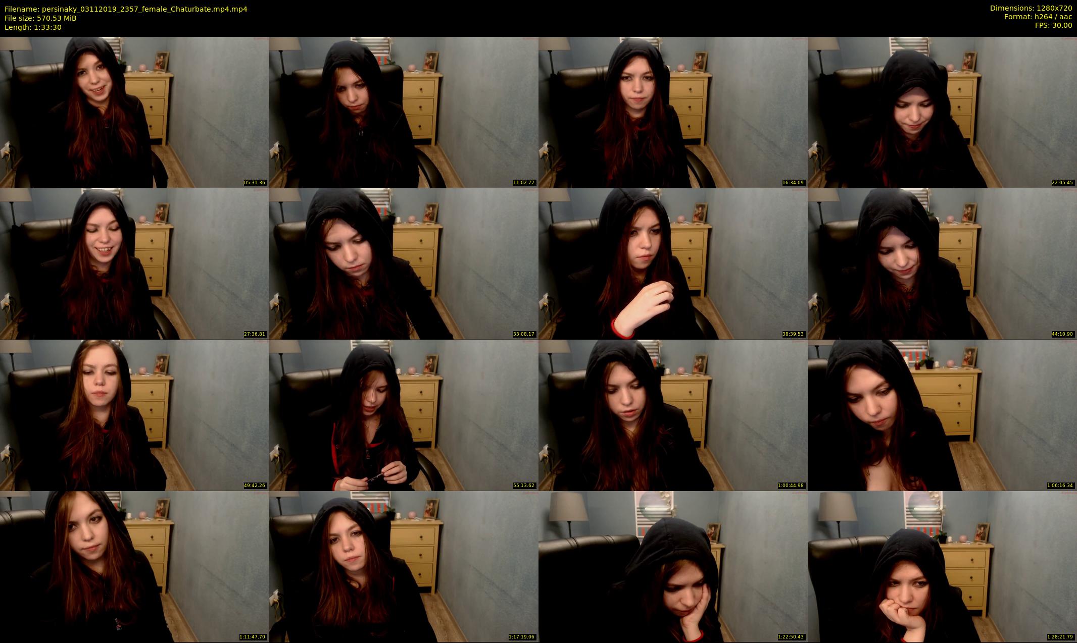 persinaky — 94 minute Chaturbate female cam show recording, 720p, Nov 3, 2019