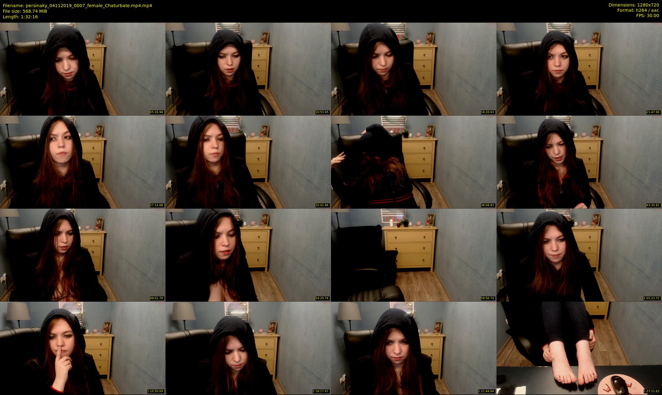 persinaky — 93 minute Chaturbate female cam show recording, 720p, Nov 4, 2019