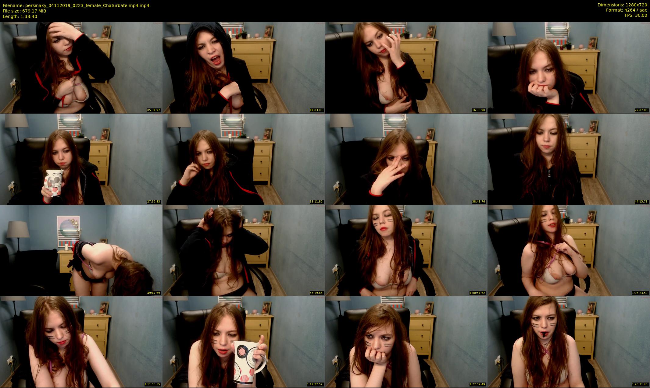 persinaky — 94 minute Chaturbate female cam show recording, 720p, Nov 4, 2019