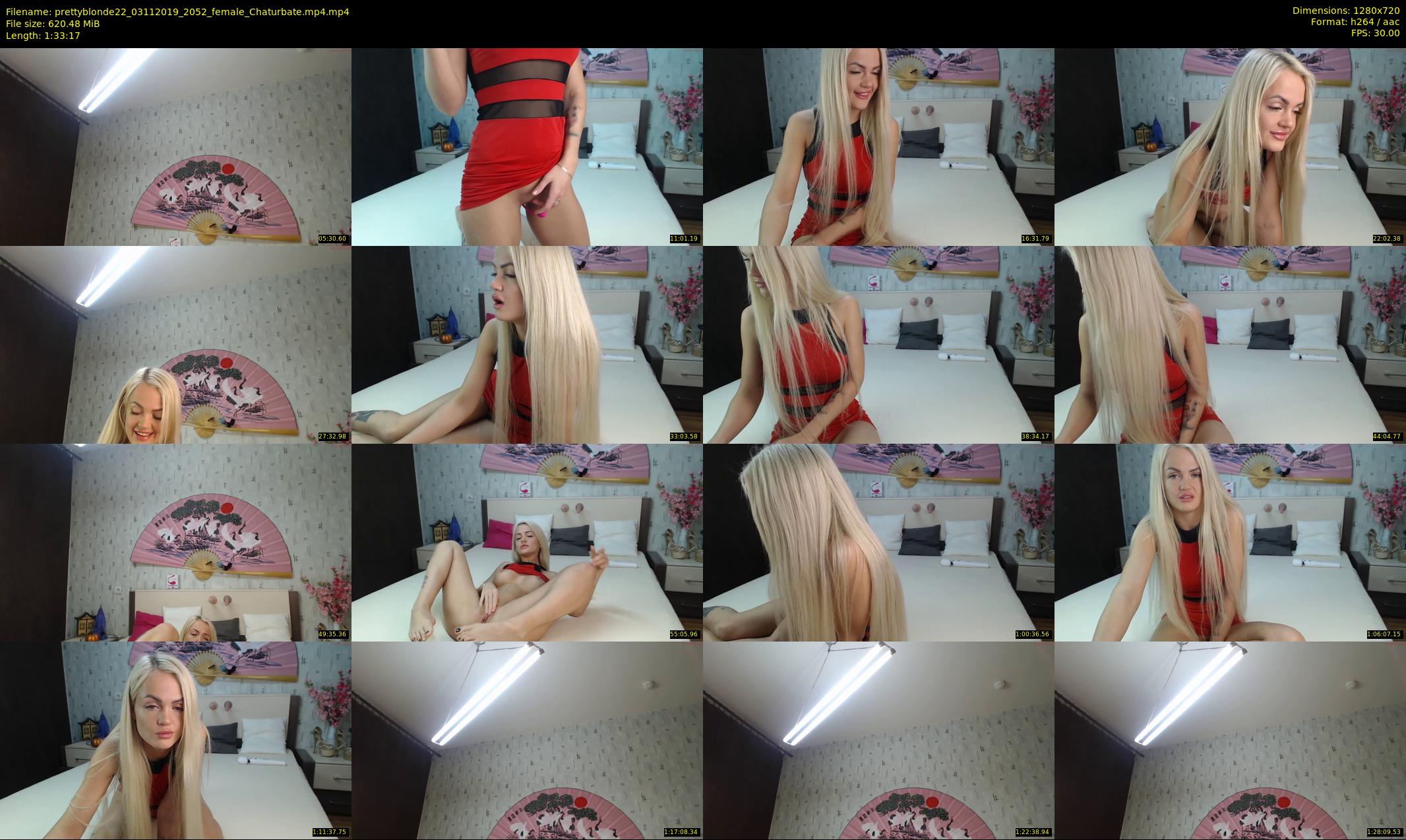 prettyblonde22 — 94 minute Chaturbate female cam show recording, 720p, Nov 3, 2019