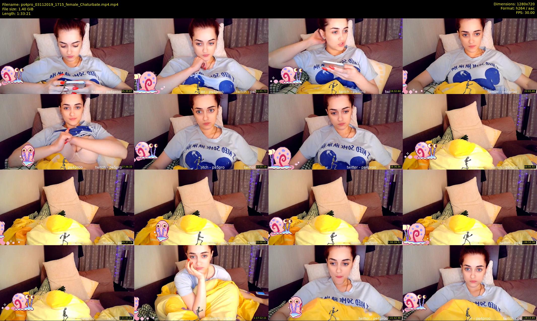 ps4pro — 94 minute Chaturbate female cam show recording, 720p, Nov 3, 2019