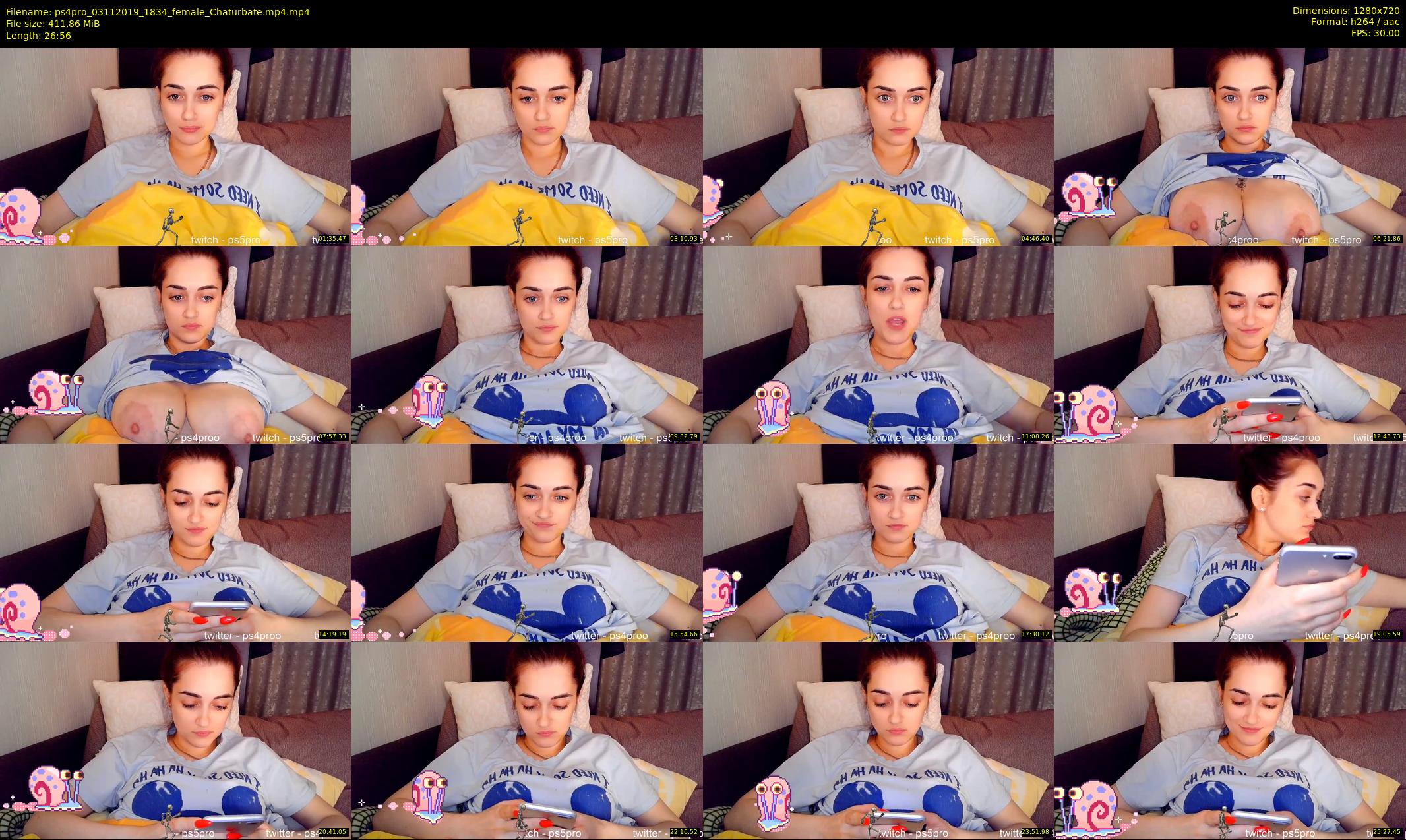 ps4pro — 27 minute Chaturbate female cam show recording, 720p, Nov 3, 2019